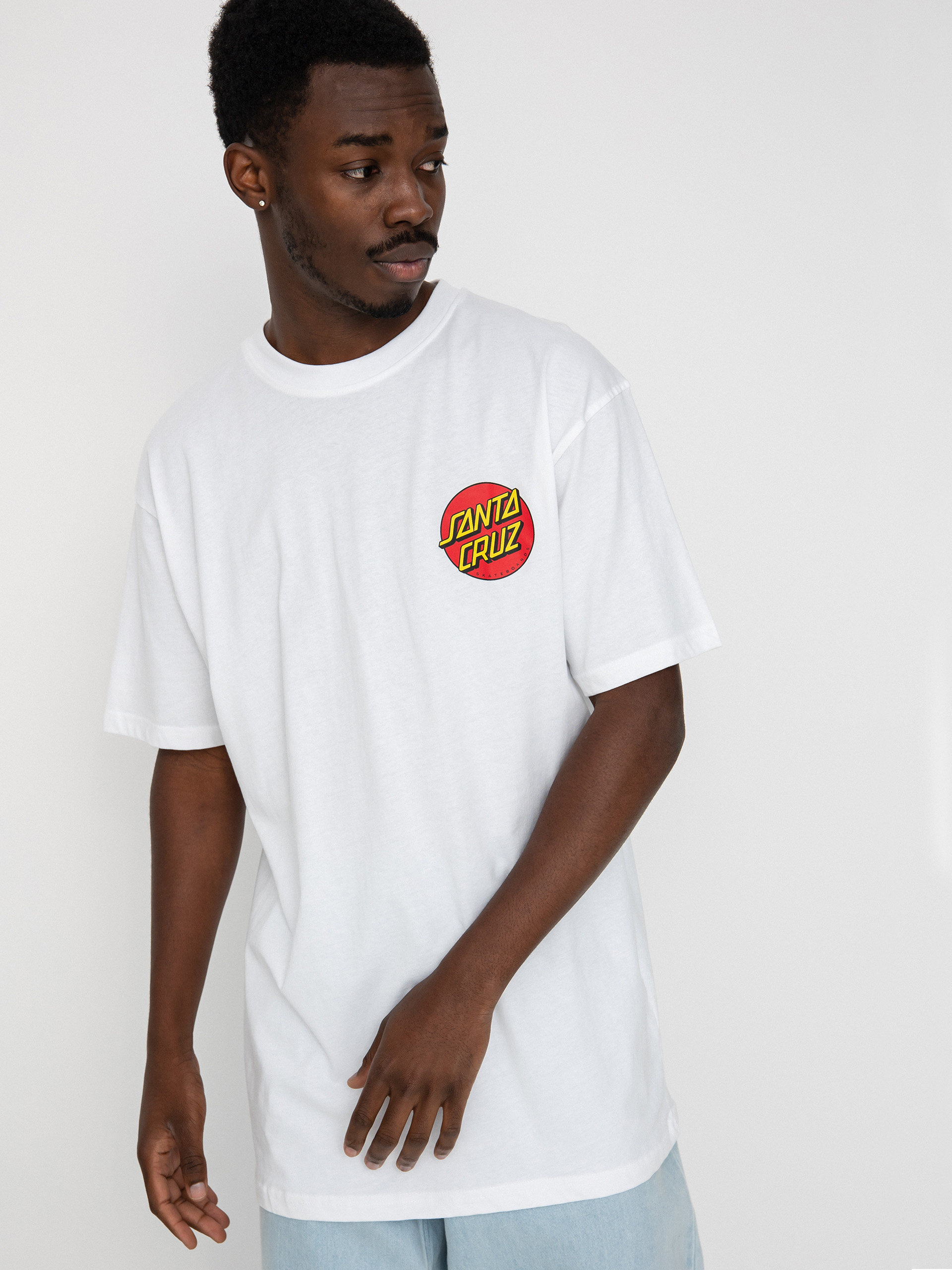 Santa Cruz Classic Dot Chest T-shirt (white)