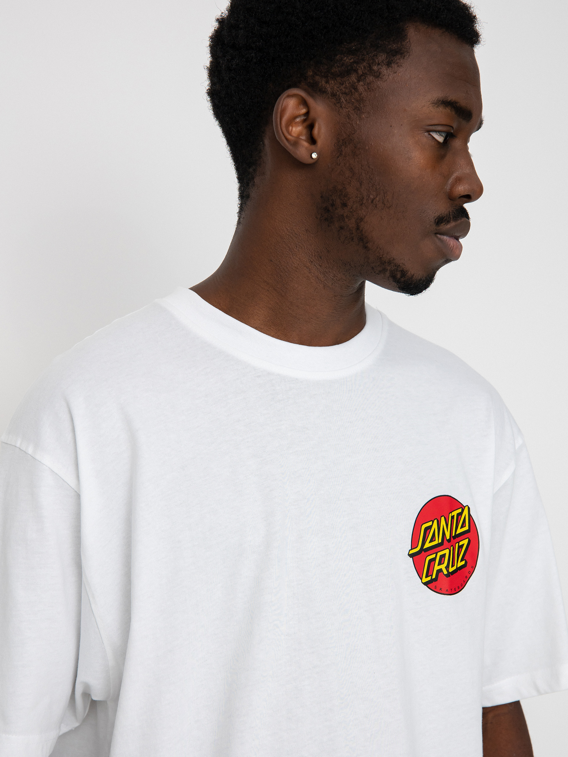 Santa Cruz Classic Dot Chest T-shirt (white)