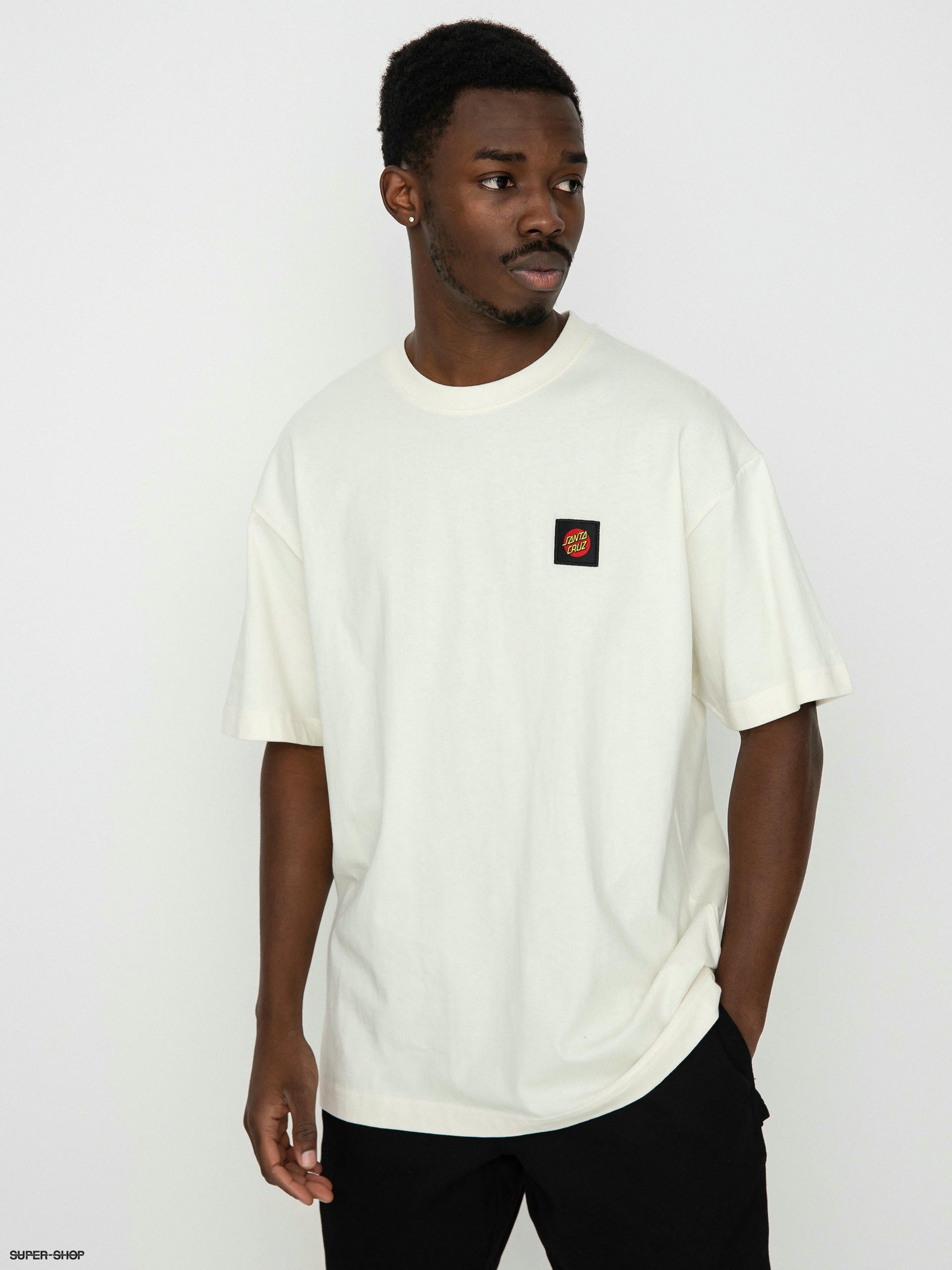 Santa Cruz Classic Label T shirt unbleached cotton