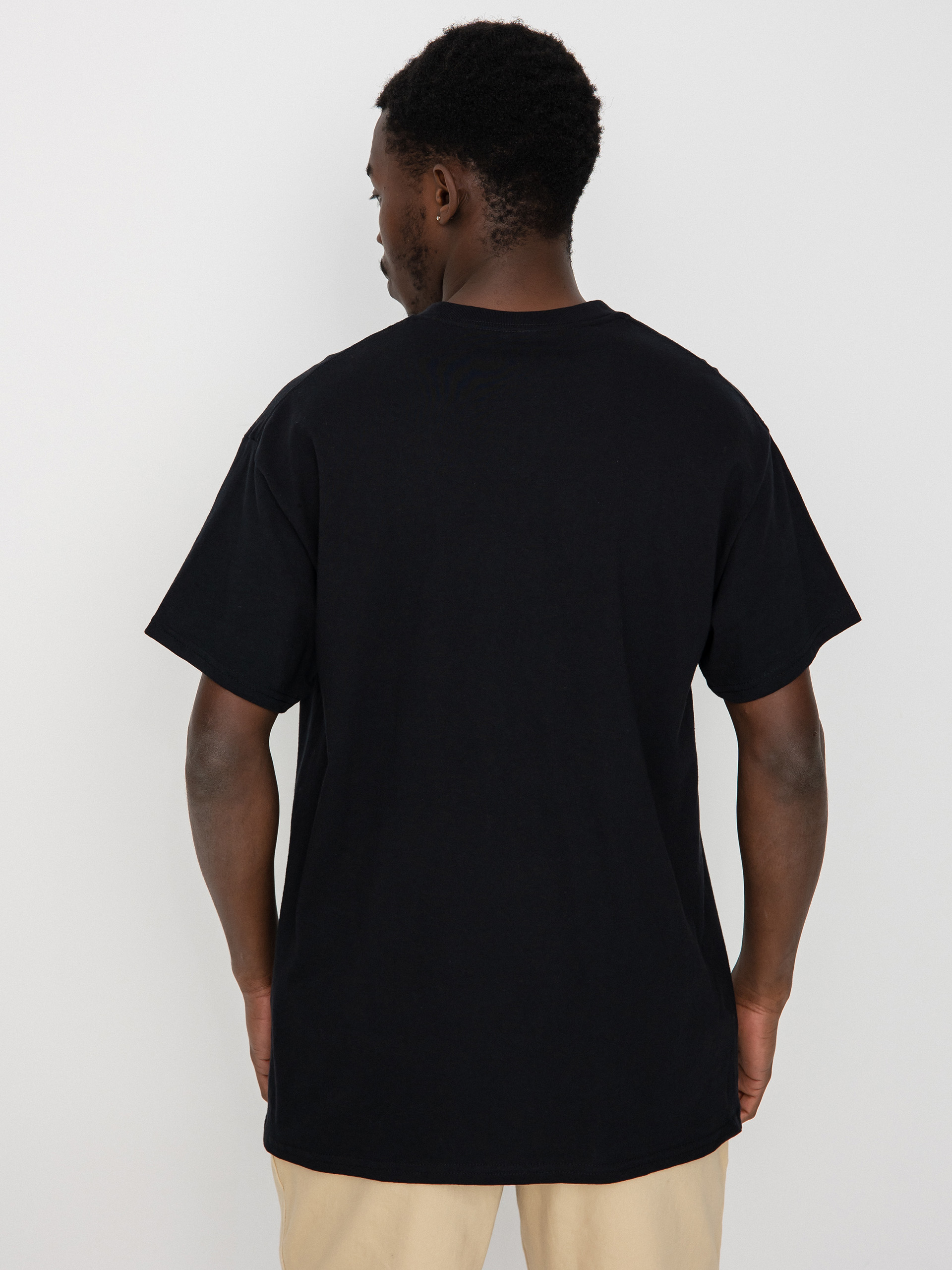 Real Oval T-Shirt (black w/grey & black print)