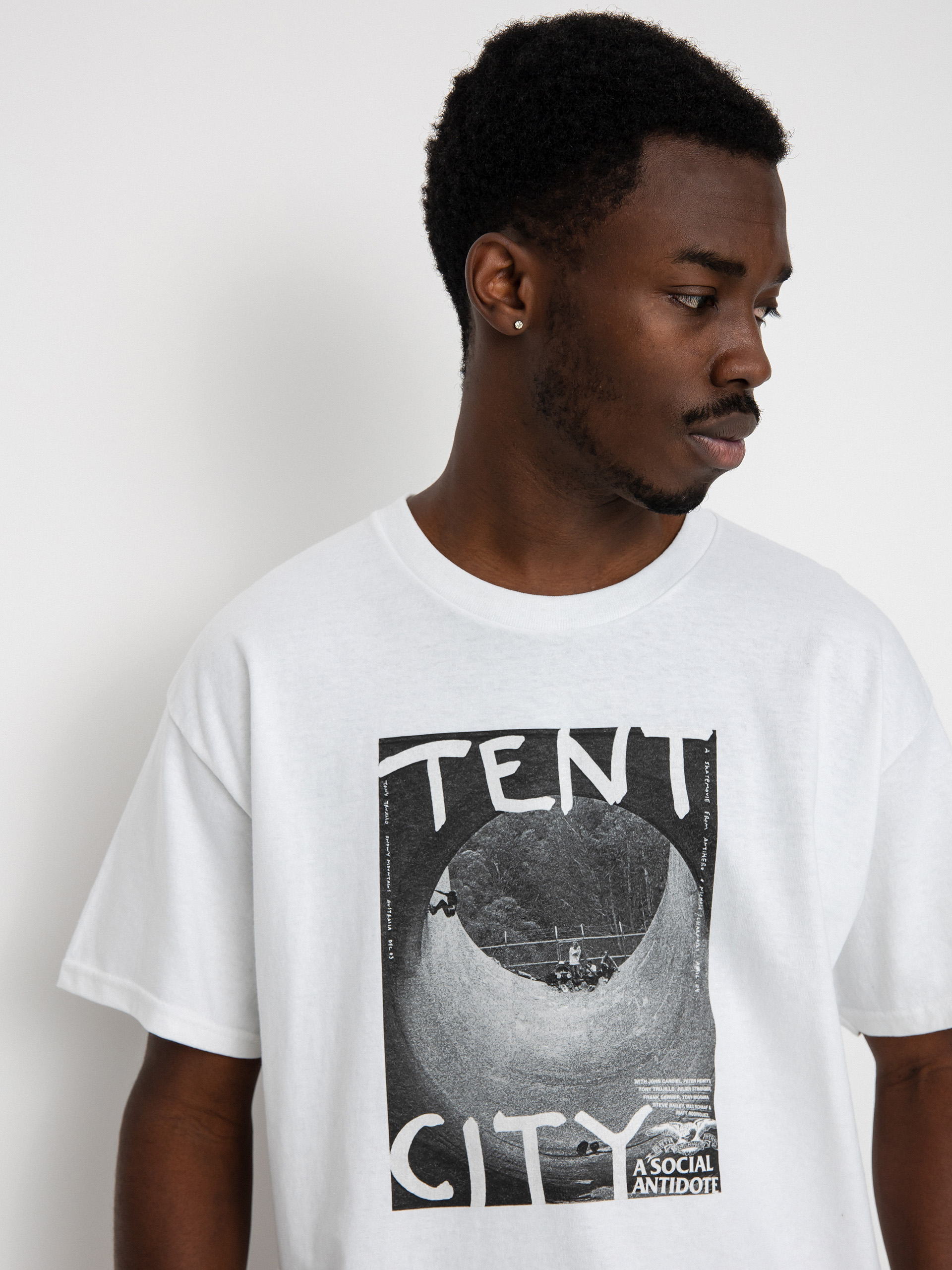 Antihero Tent City T-shirt (white w/photo print)
