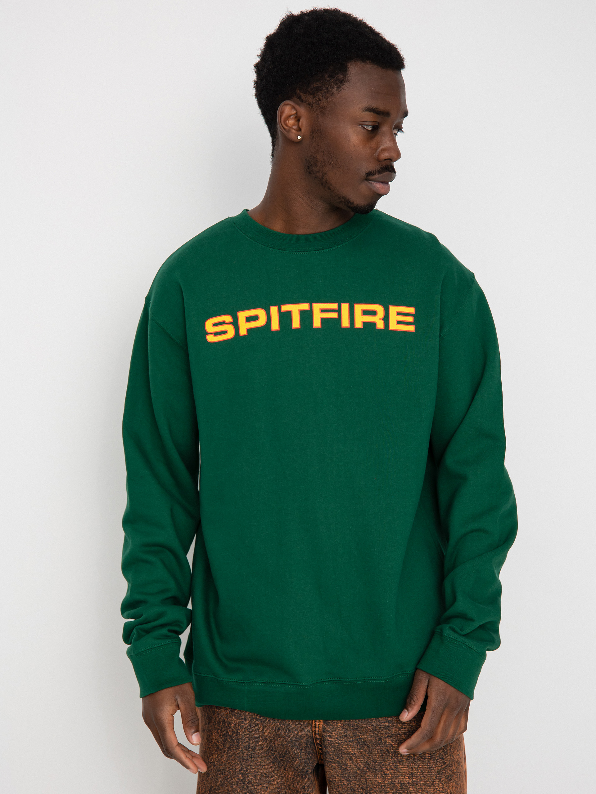 Spitfire Classic 87 Sweatshirt (dark green w/red & gold print)