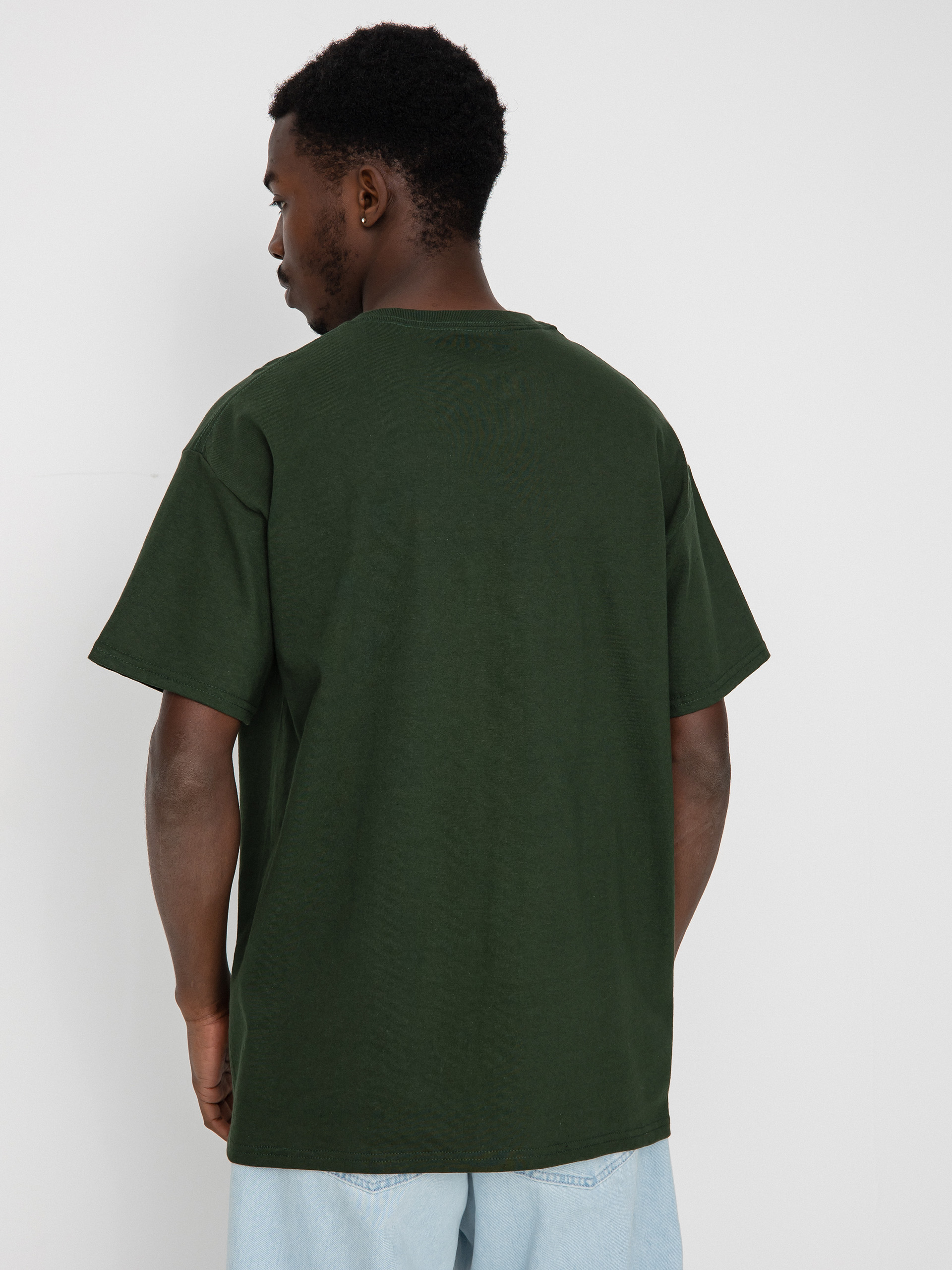 Spitfire Lil Bighead Fill T-Shirt (forest green w/gold & red print)