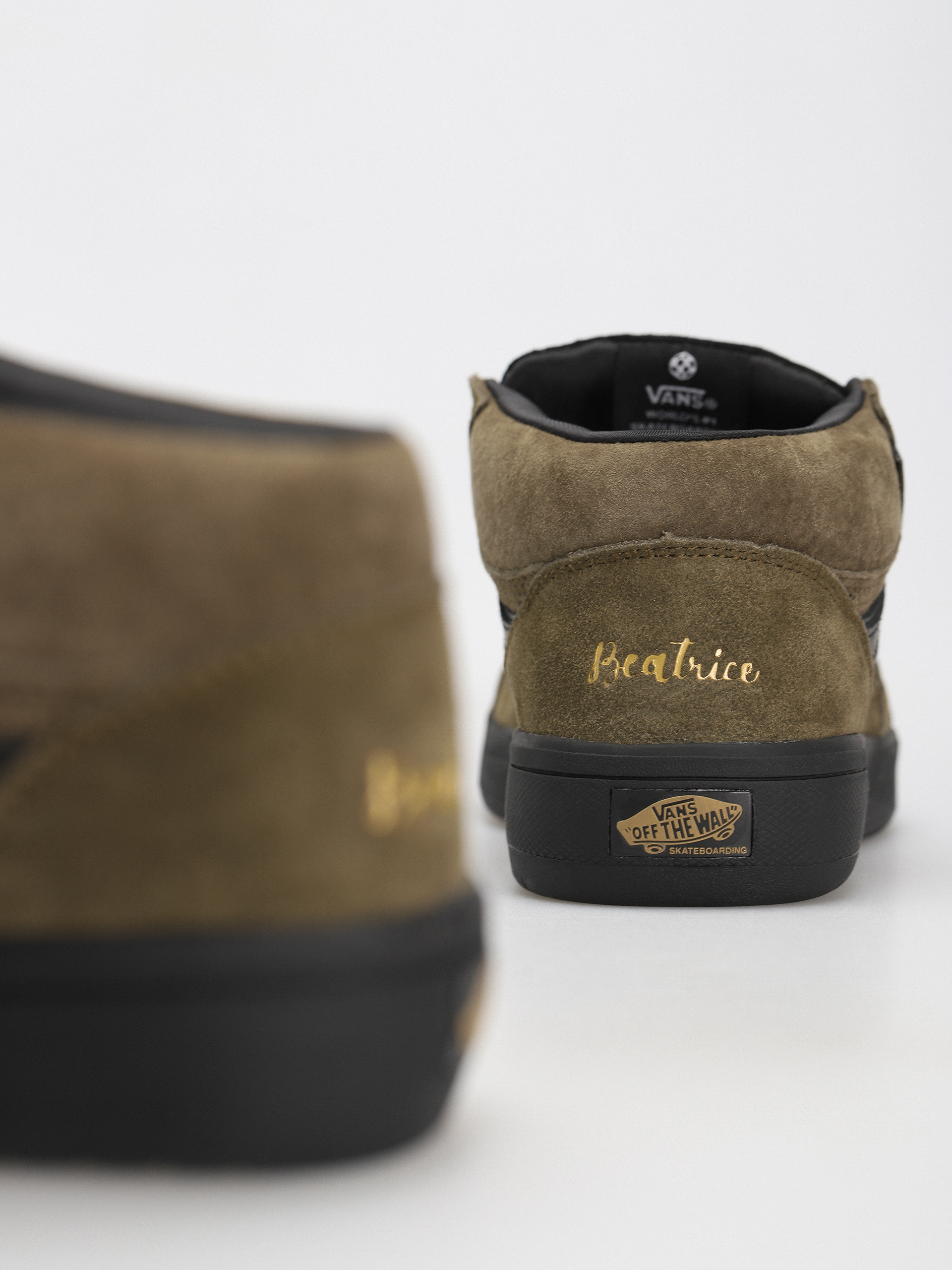 Vans Zahba Mid X Beatrice Domond Shoes (dark olive)