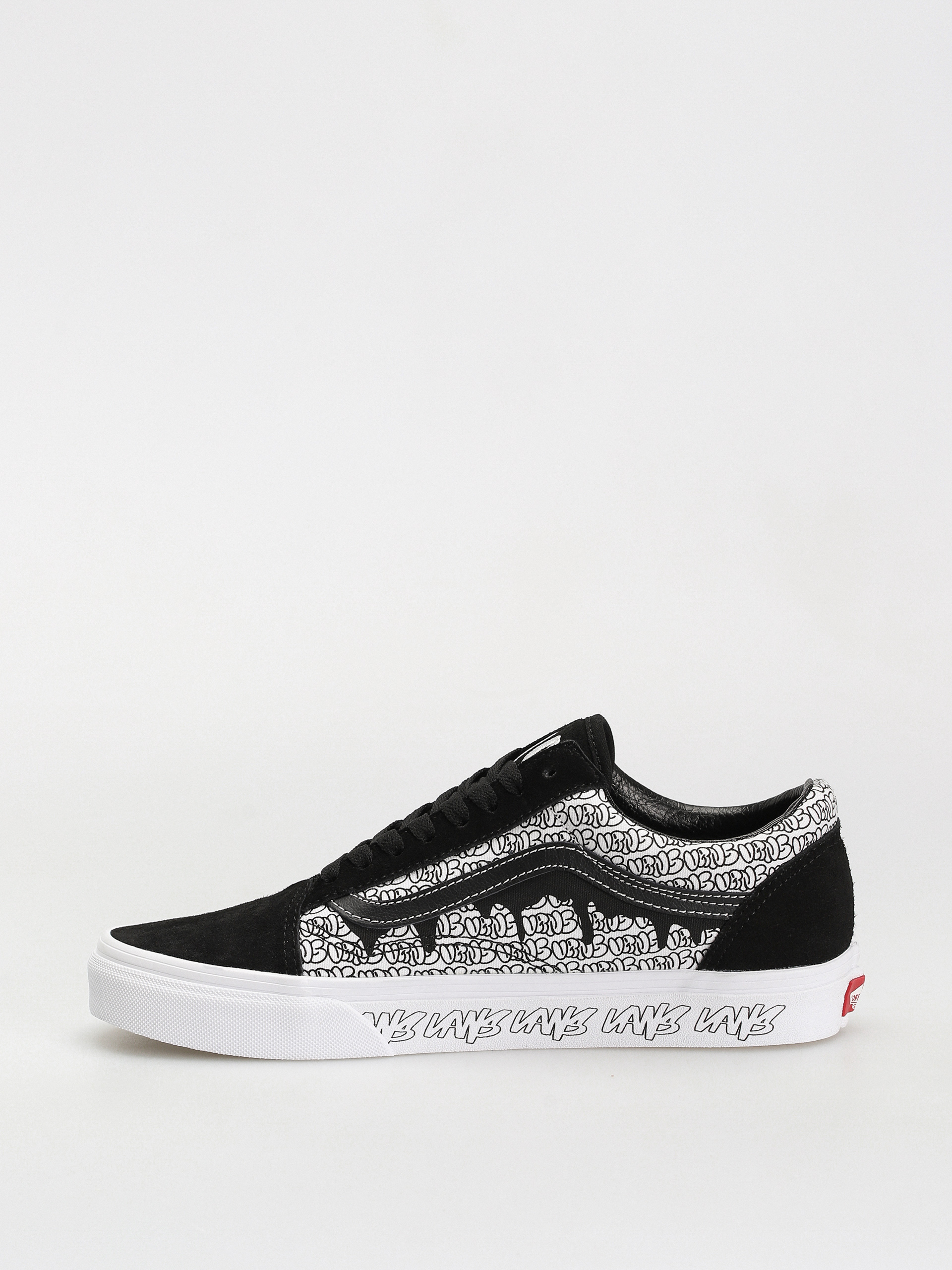 Vans black & on sale white old skool trainers