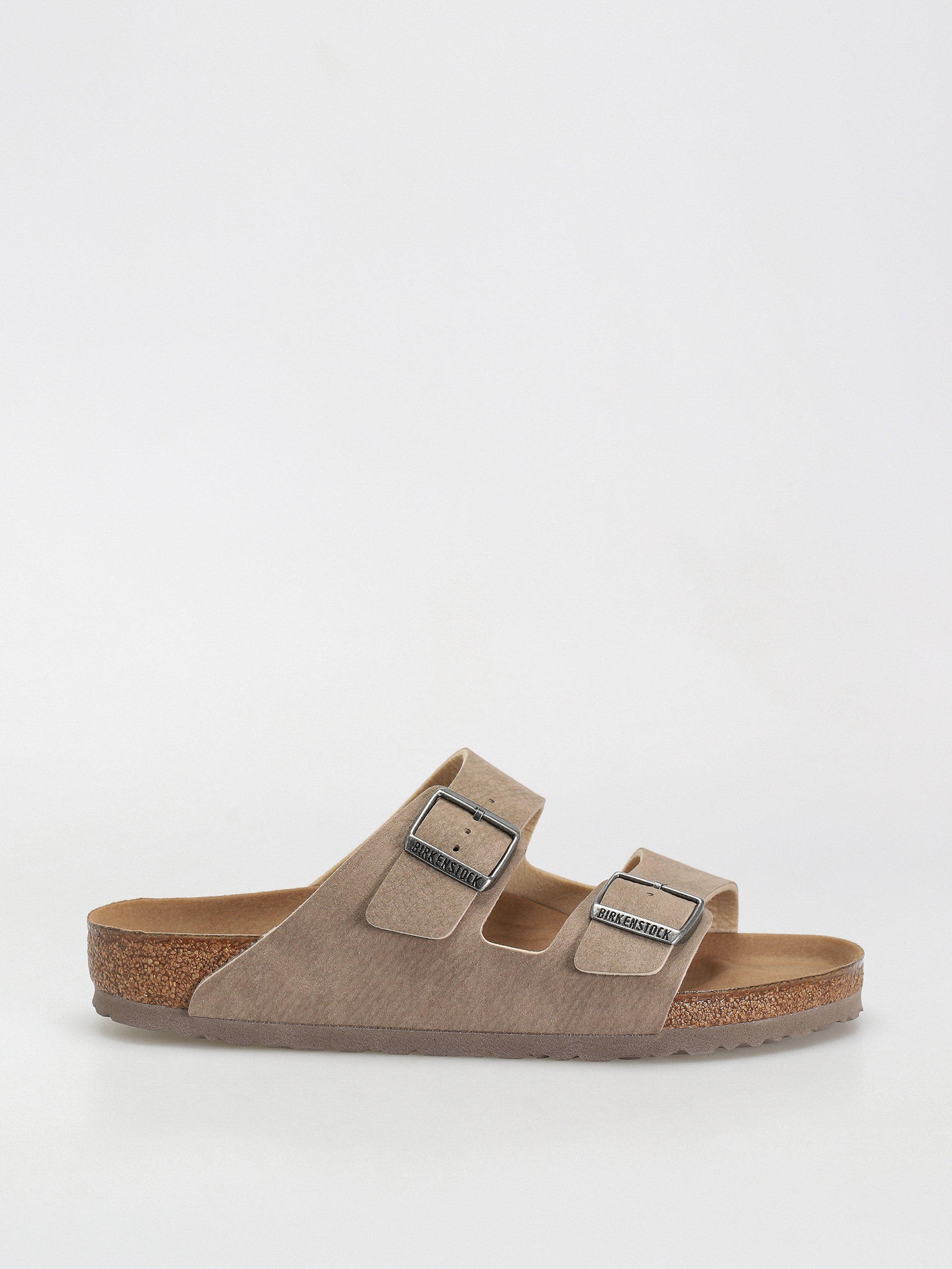 Birkenstock Arizona Microfibre Regular Sandalen (desert dust gray taupe)