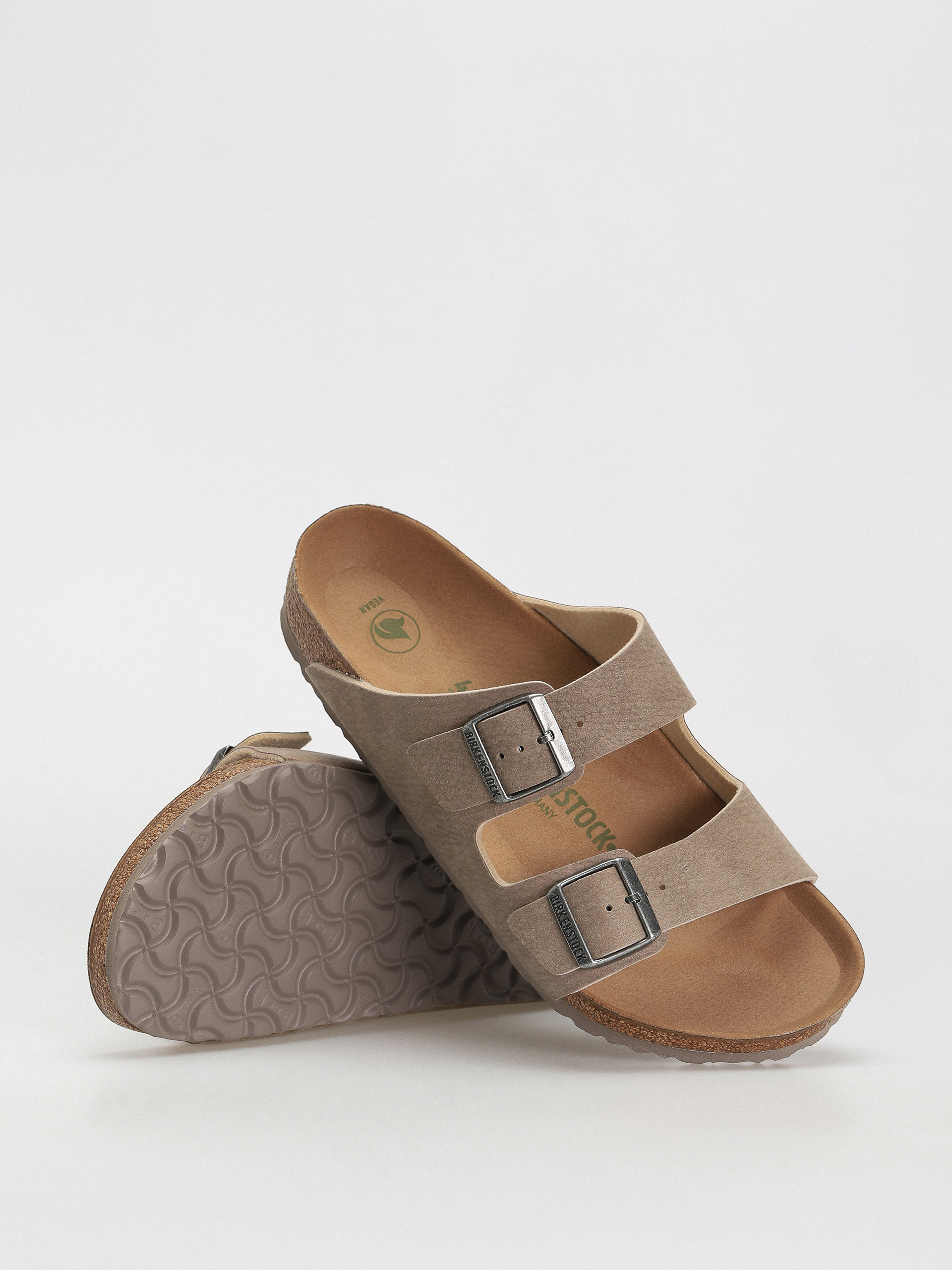 Birkenstock Arizona Microfibre Regular Flip-flops (desert dust gray taupe)