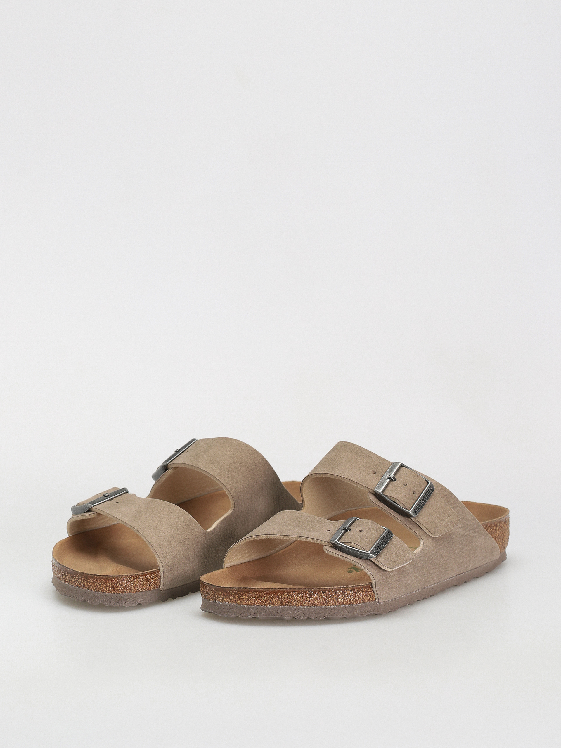 Birkenstock Arizona Microfibre Regular Flip-flops (desert dust gray taupe)