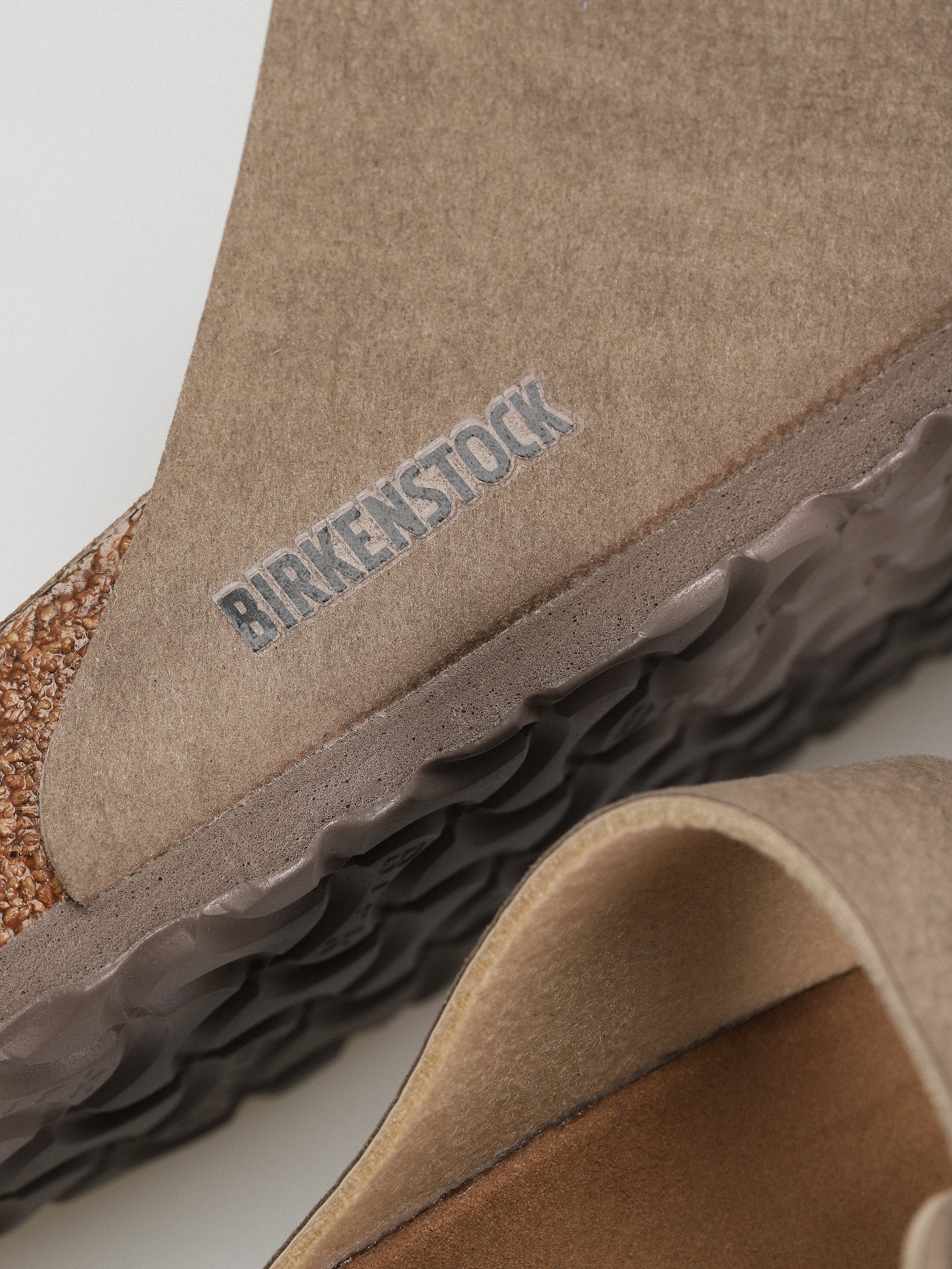 Birkenstock Arizona Microfibre Regular Flip-flops (desert dust gray taupe)