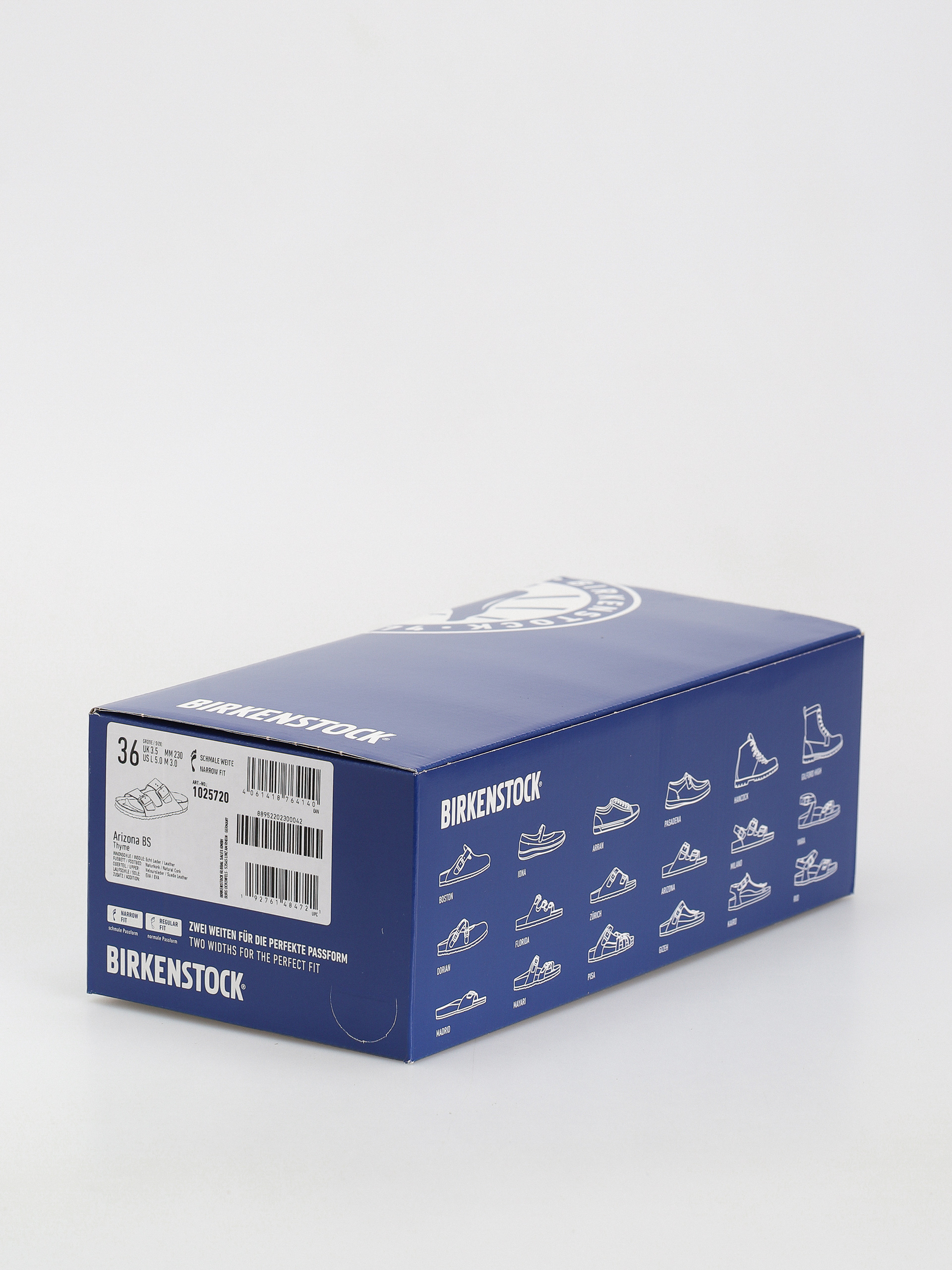 Birkenstock Arizona Suede Leather Narrow Sandalen Wmn (thyme)