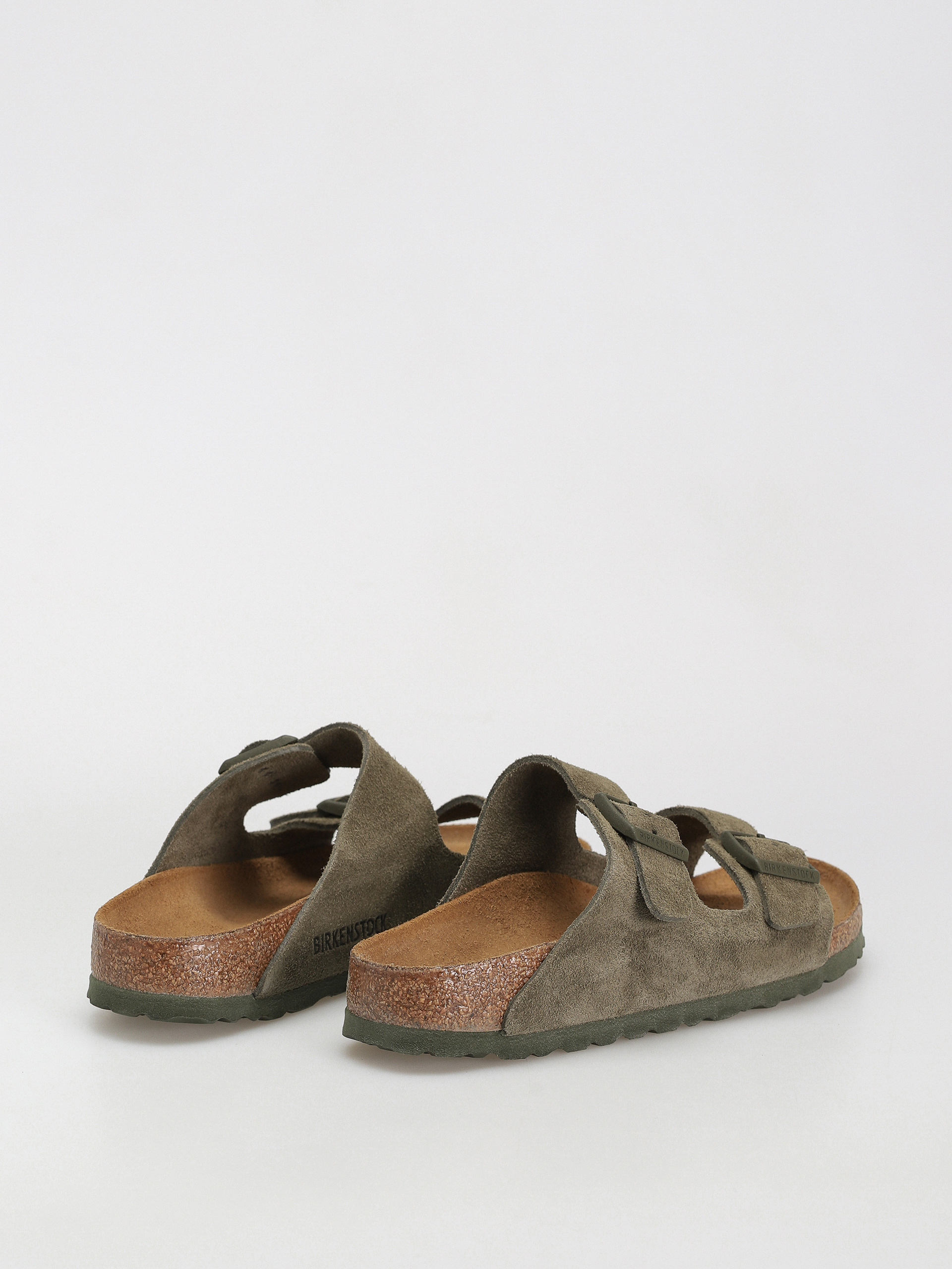 Birkenstock Arizona Suede Leather Narrow Sandalen Wmn (thyme)