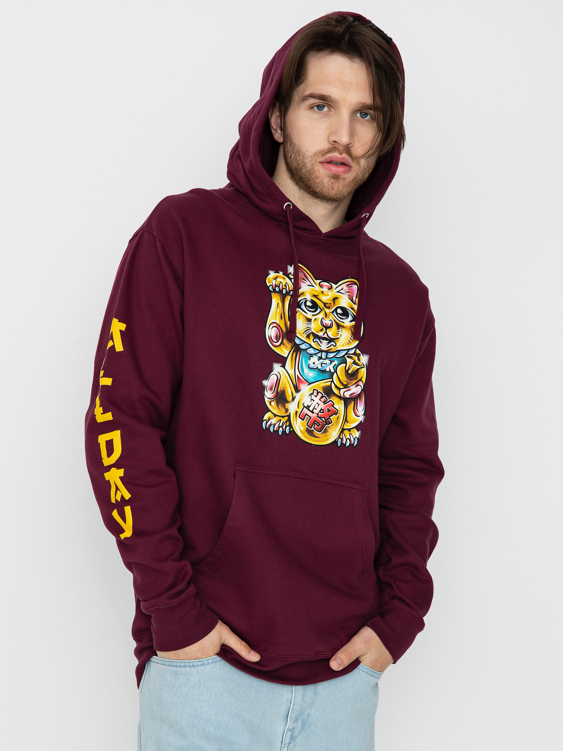 DGK Golden Cat HD Hoodie (burgundy)