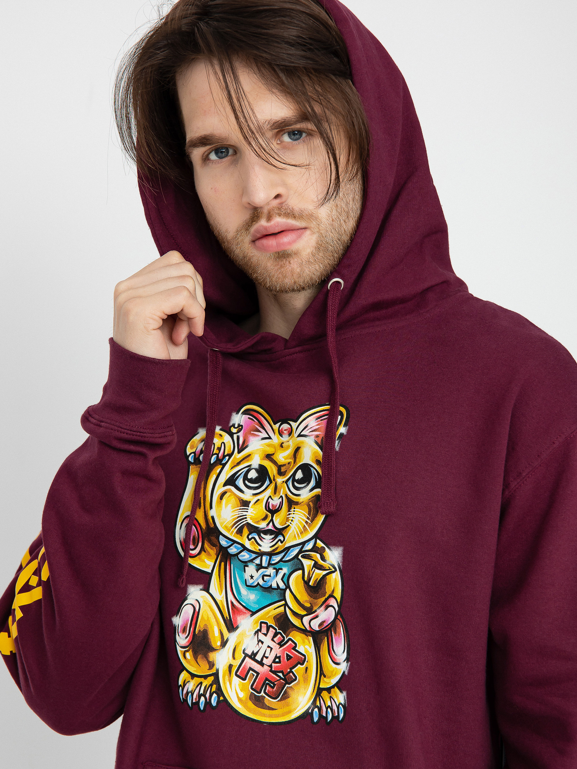 DGK Golden Cat HD Hoodie (burgundy)