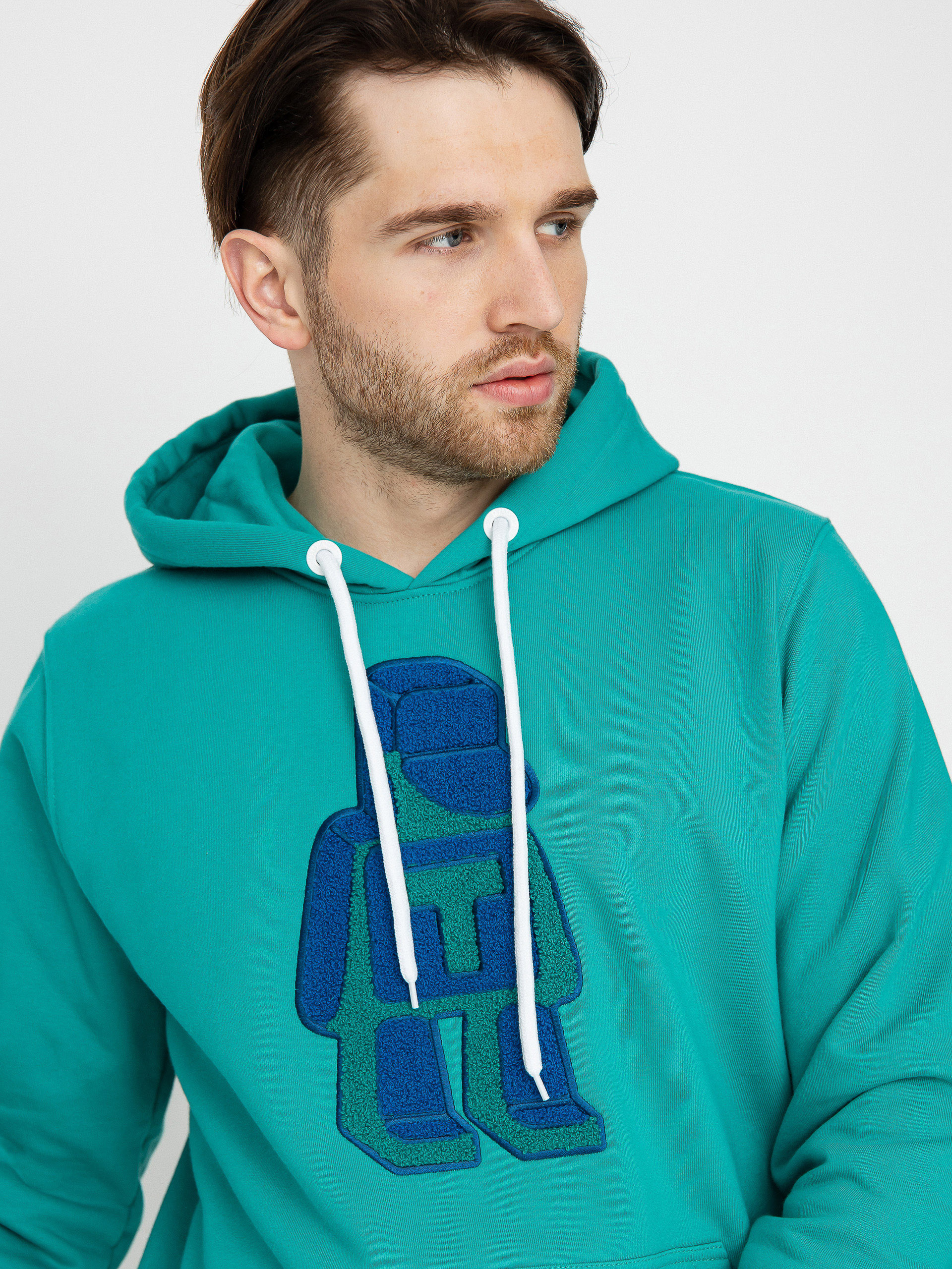 Tabasko Logo Chanille HD Hoodie blue turquoise