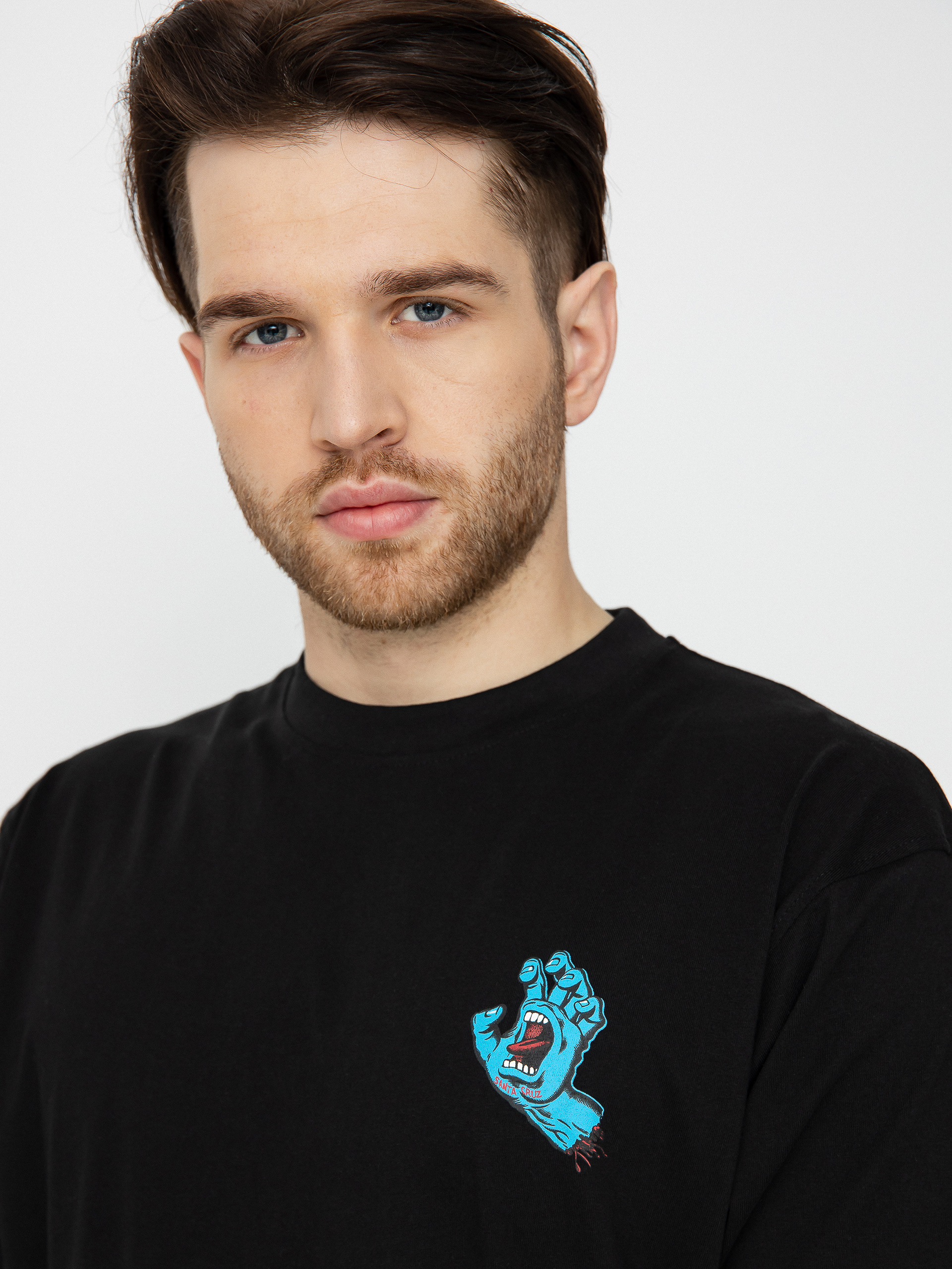Santa Cruz Screaming Hand Chest T-Shirt (black)