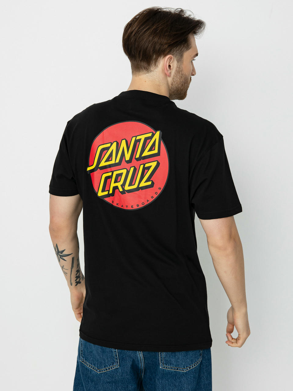 Santa Cruz Classic Dot Chest T-Shirt (black)