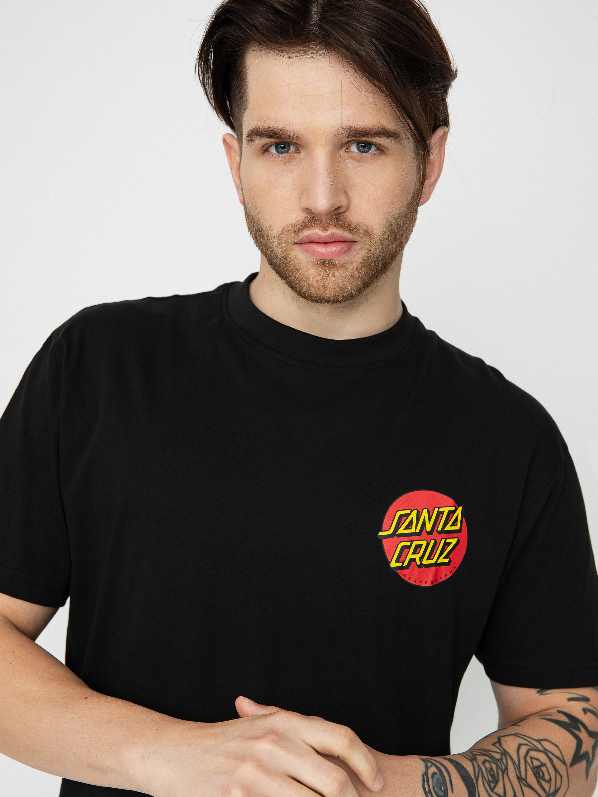 Santa Cruz Classic Dot Chest T-Shirt (black)