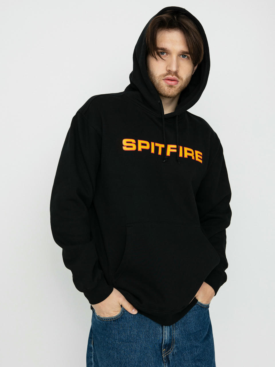 Spitfire Classic 87 HD Hoodie (black w/gold & red print)