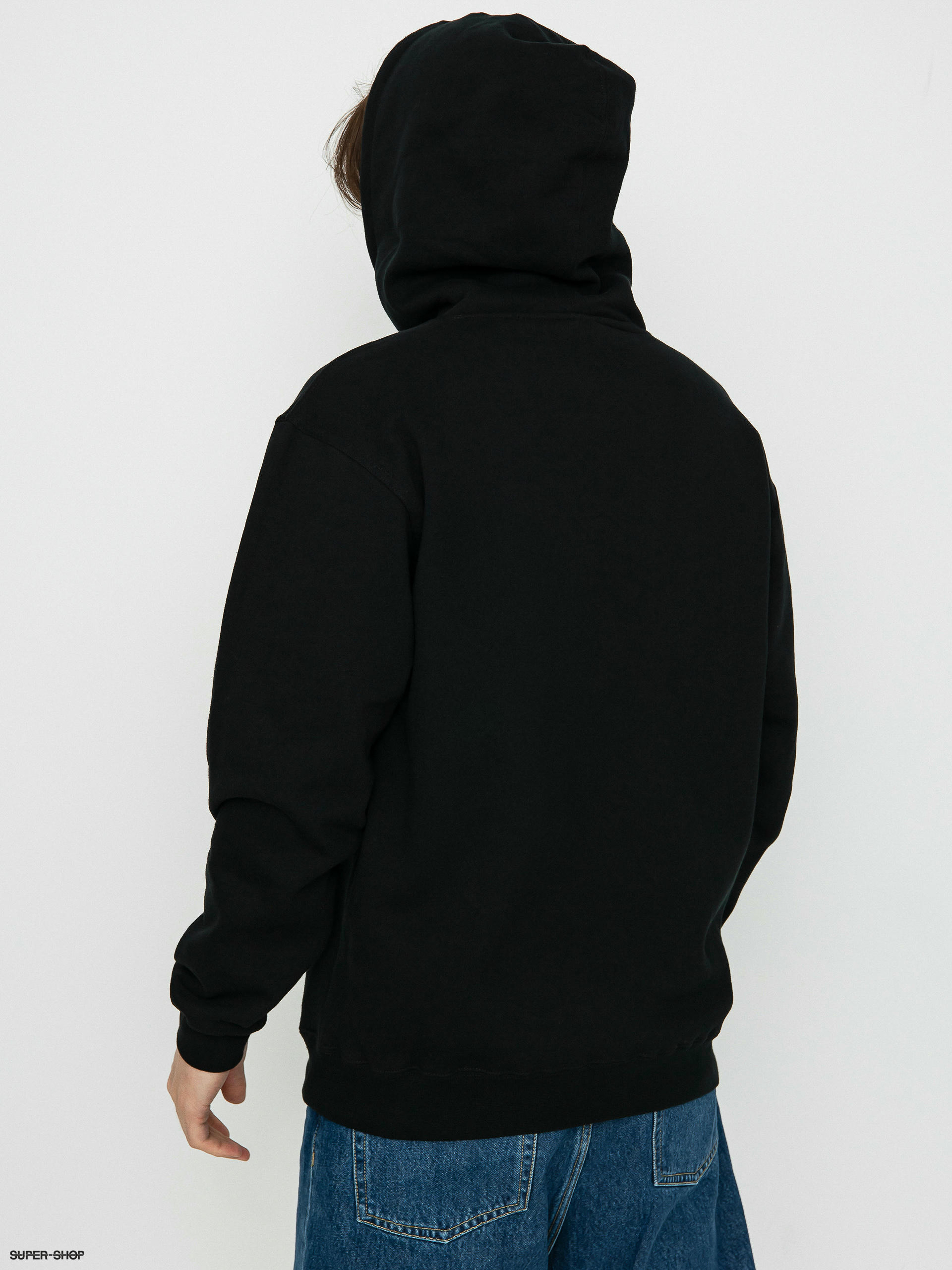 Black champion hoodie with cheap gold writing