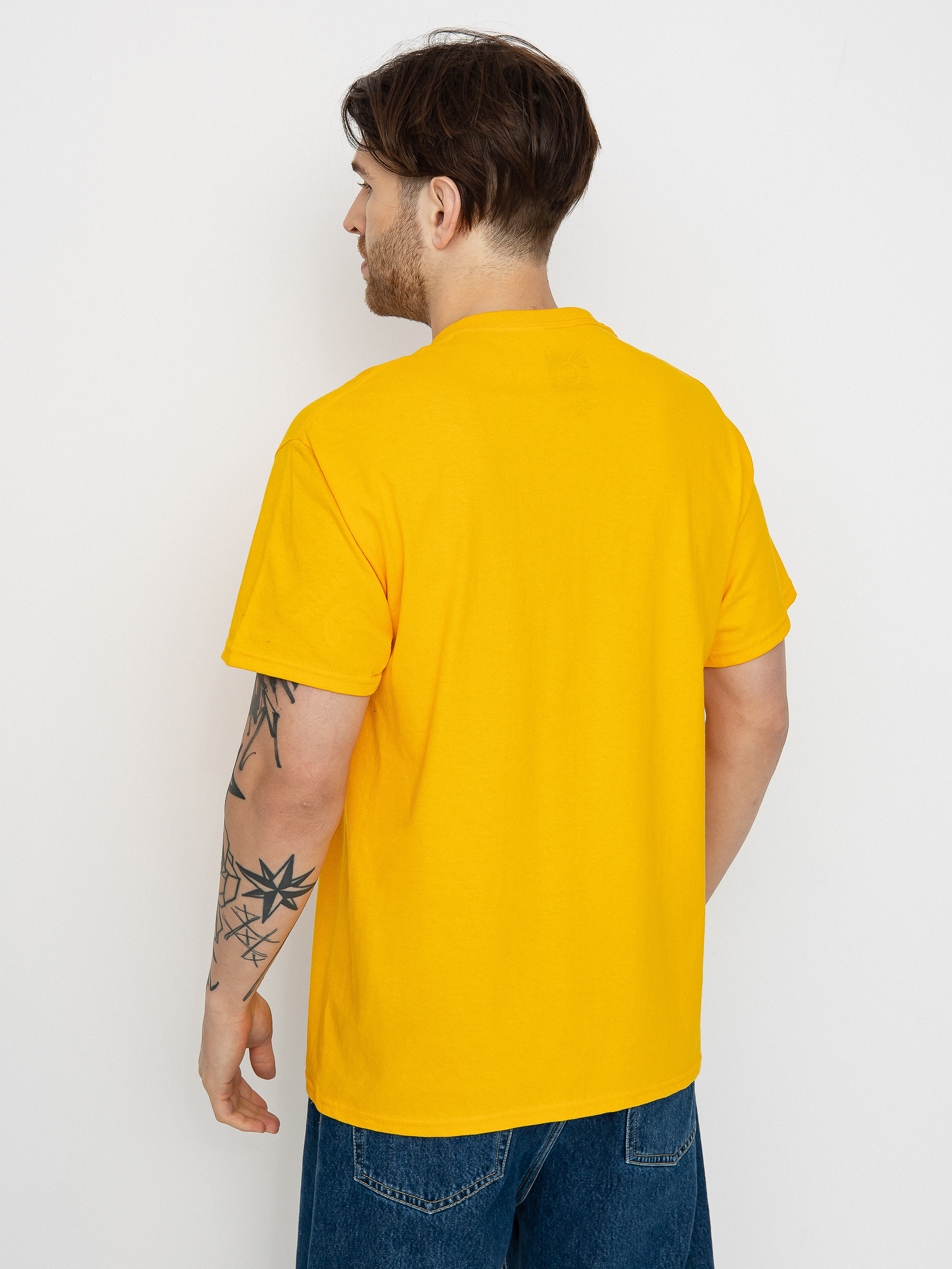 Spitfire Old E Fade Fill T-Shirt (gold w/red to gold fade print)