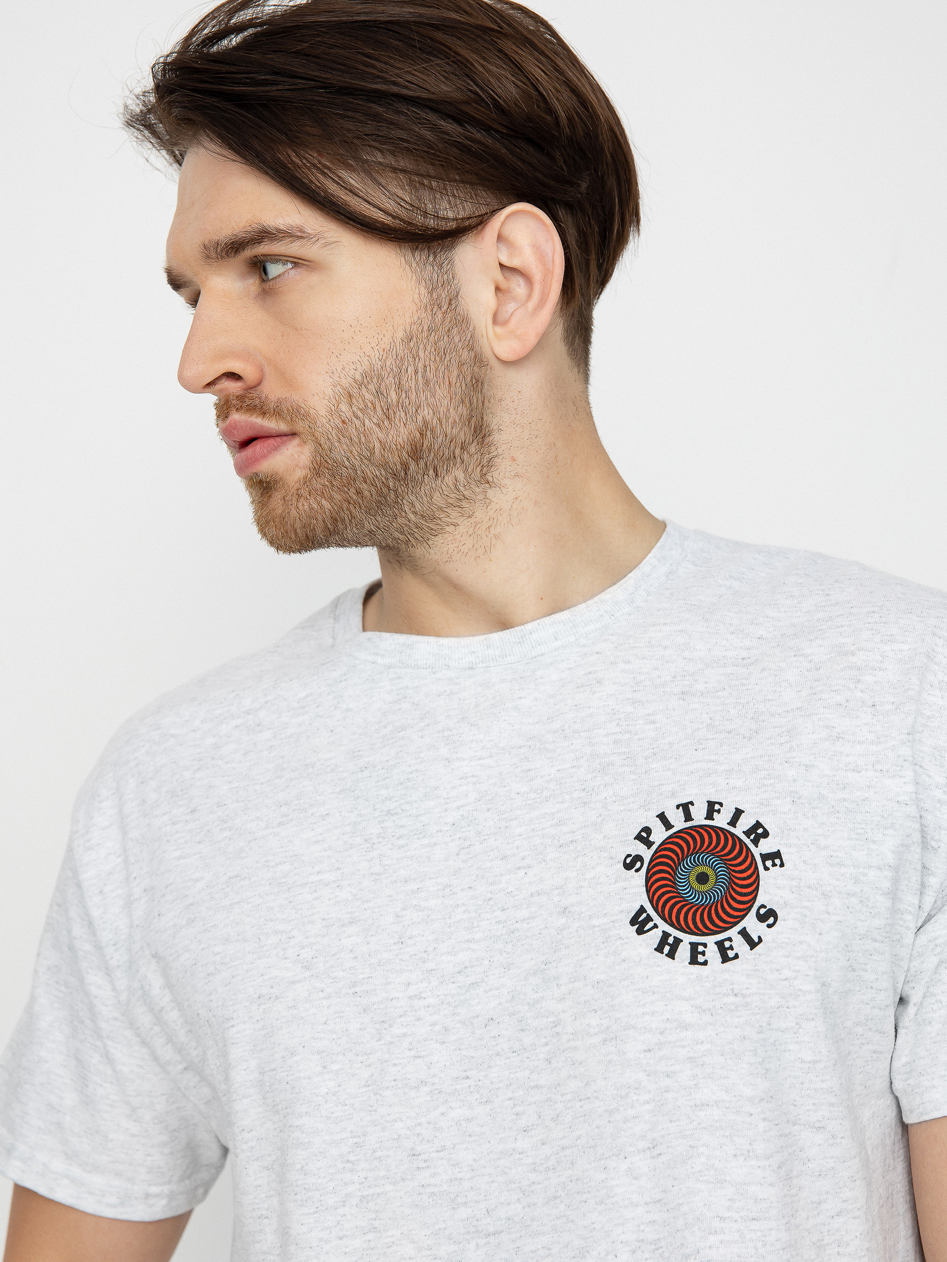 Spitfire Og Classic Fill T-shirt (ash w/multi color prints)