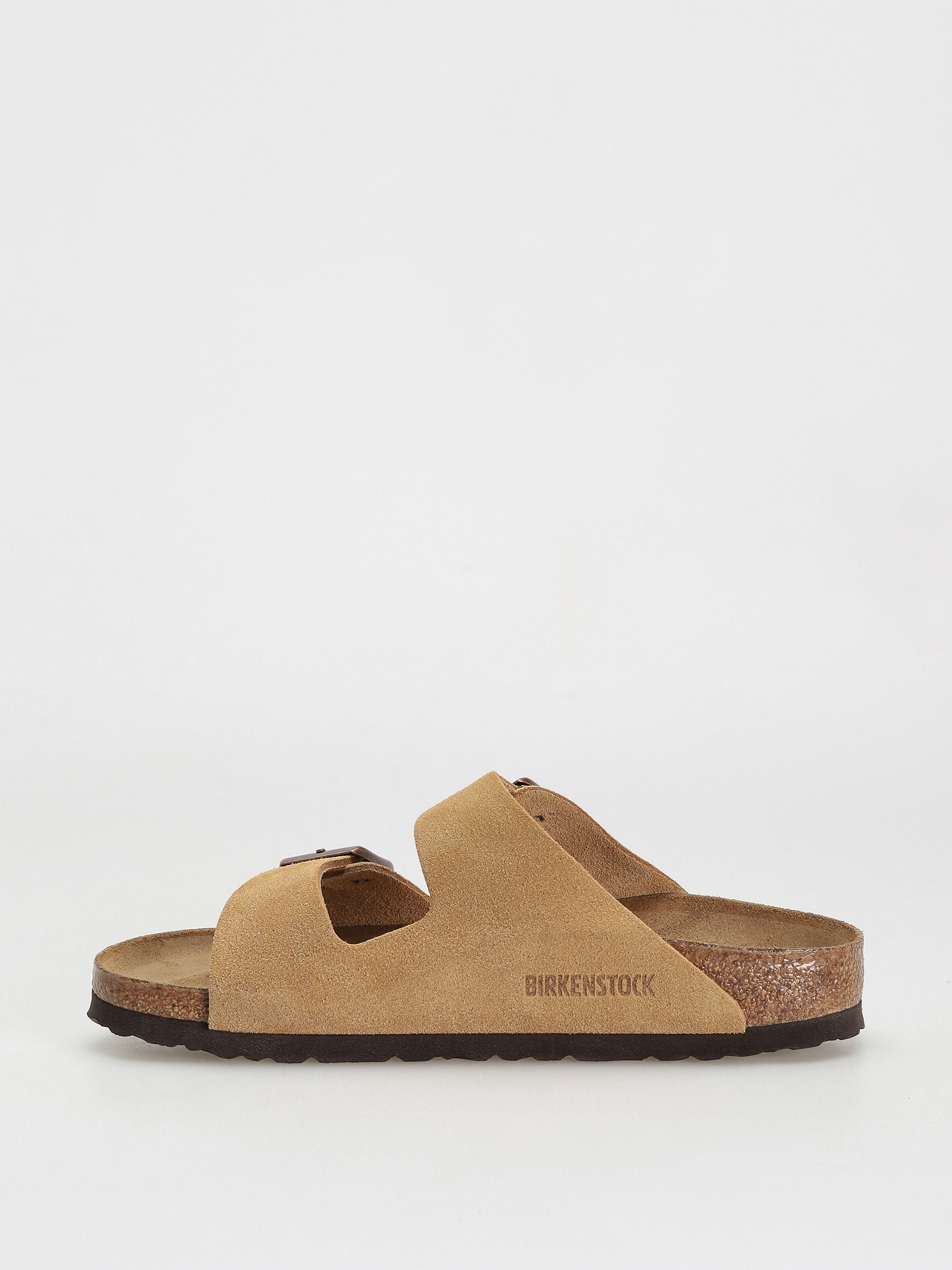 Birkenstock Arizona Suede Leather Narrow Sandalen Wmn (latte cream)