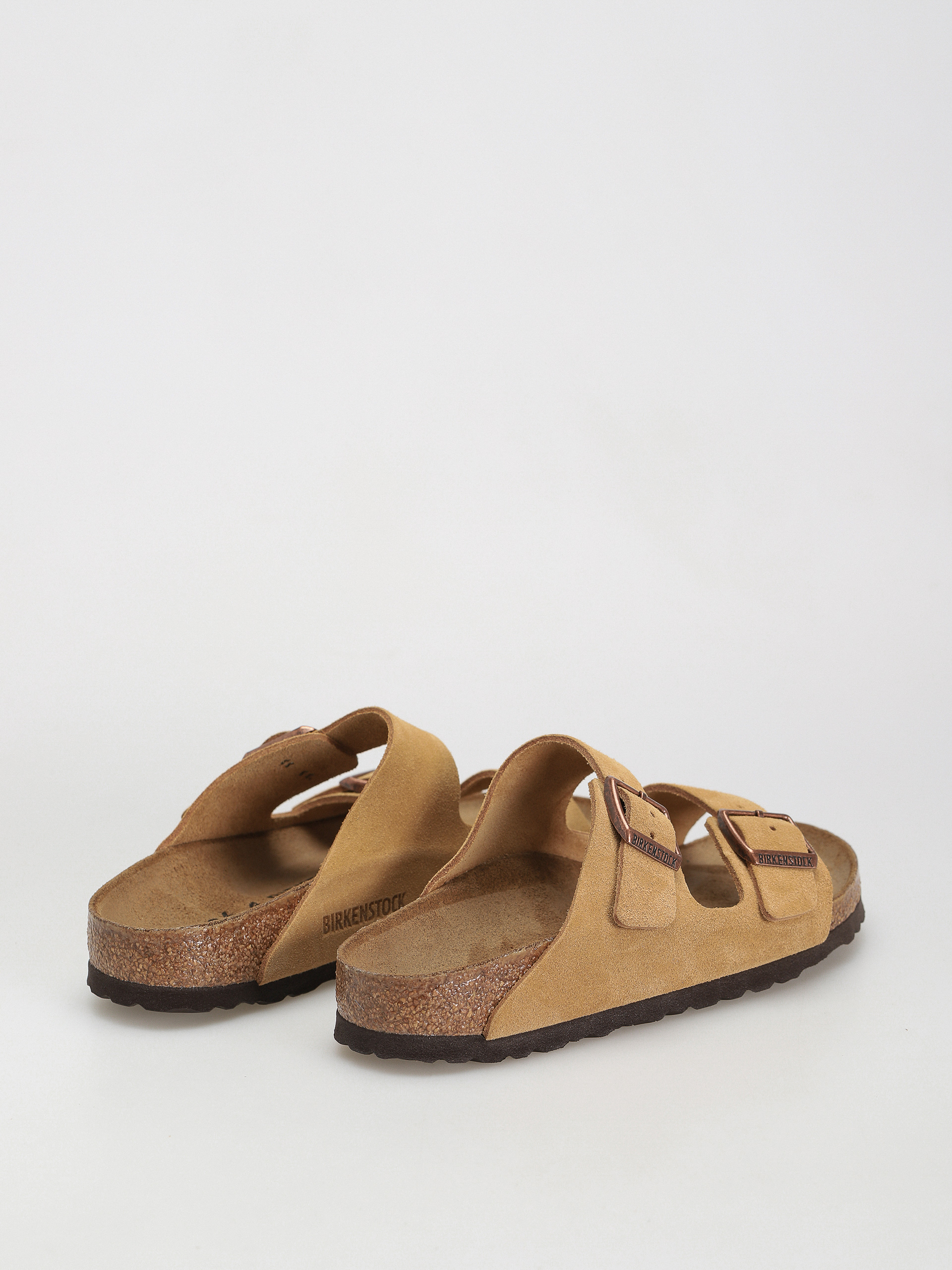 Birkenstock Arizona Suede Leather Narrow Sandalen Wmn (latte cream)