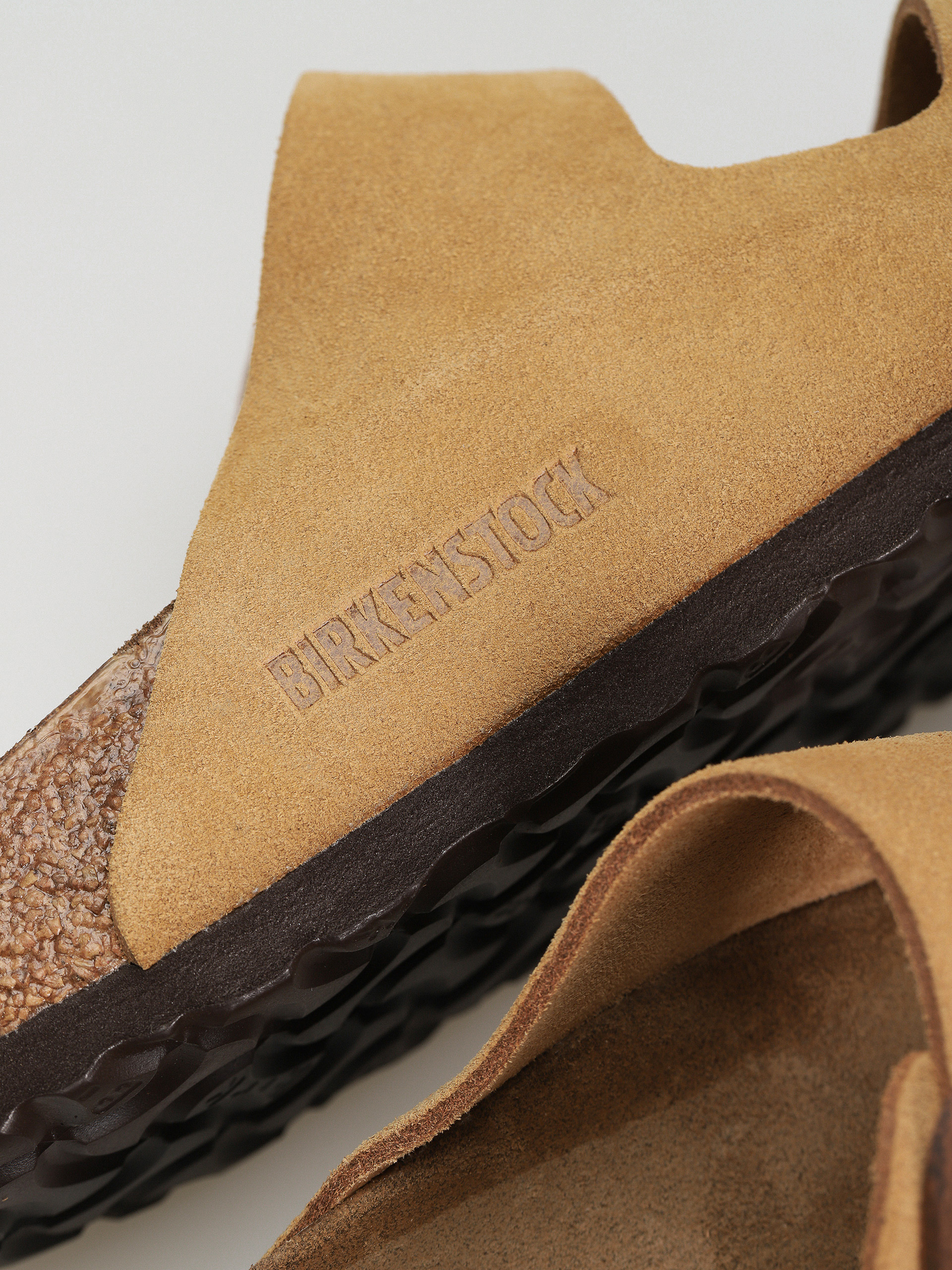 Birkenstock Arizona Suede Leather Narrow Sandalen Wmn (latte cream)