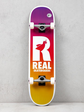 Real Be Free Fade Skateboard (purple/yellow)