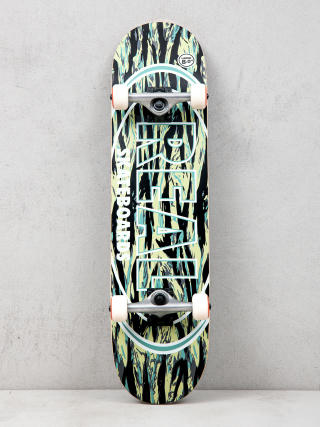Real Stealth Ovals Skateboard (black/green)