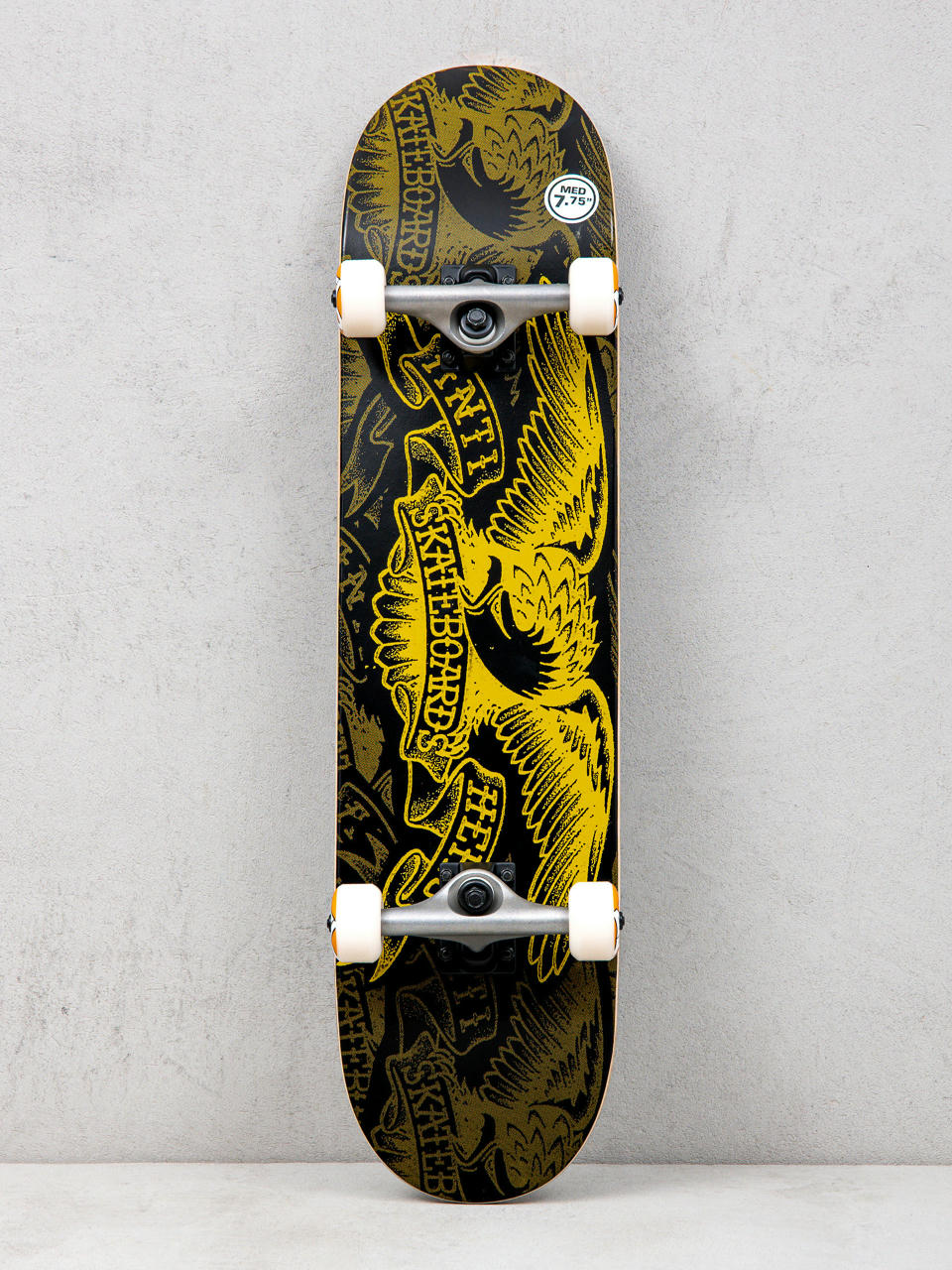 Antihero Repeater Eagle Skateboard (black/gold)
