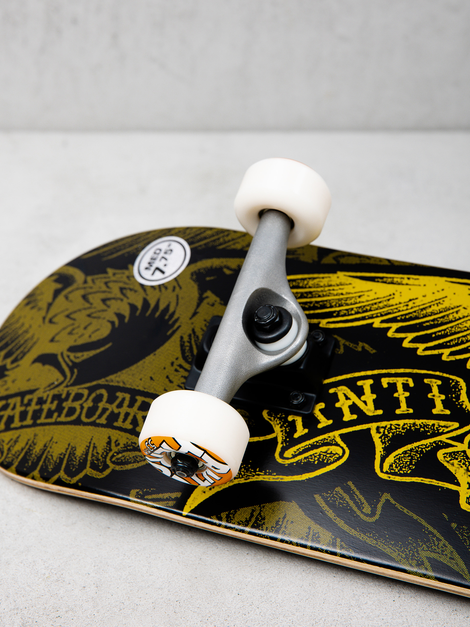 Antihero Repeater Eagle Skateboard (black/gold)