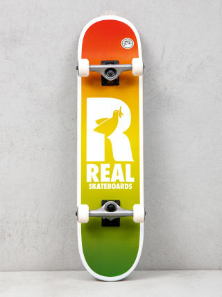 Real Be Free Fade Skateboard (orange/yellow/green)
