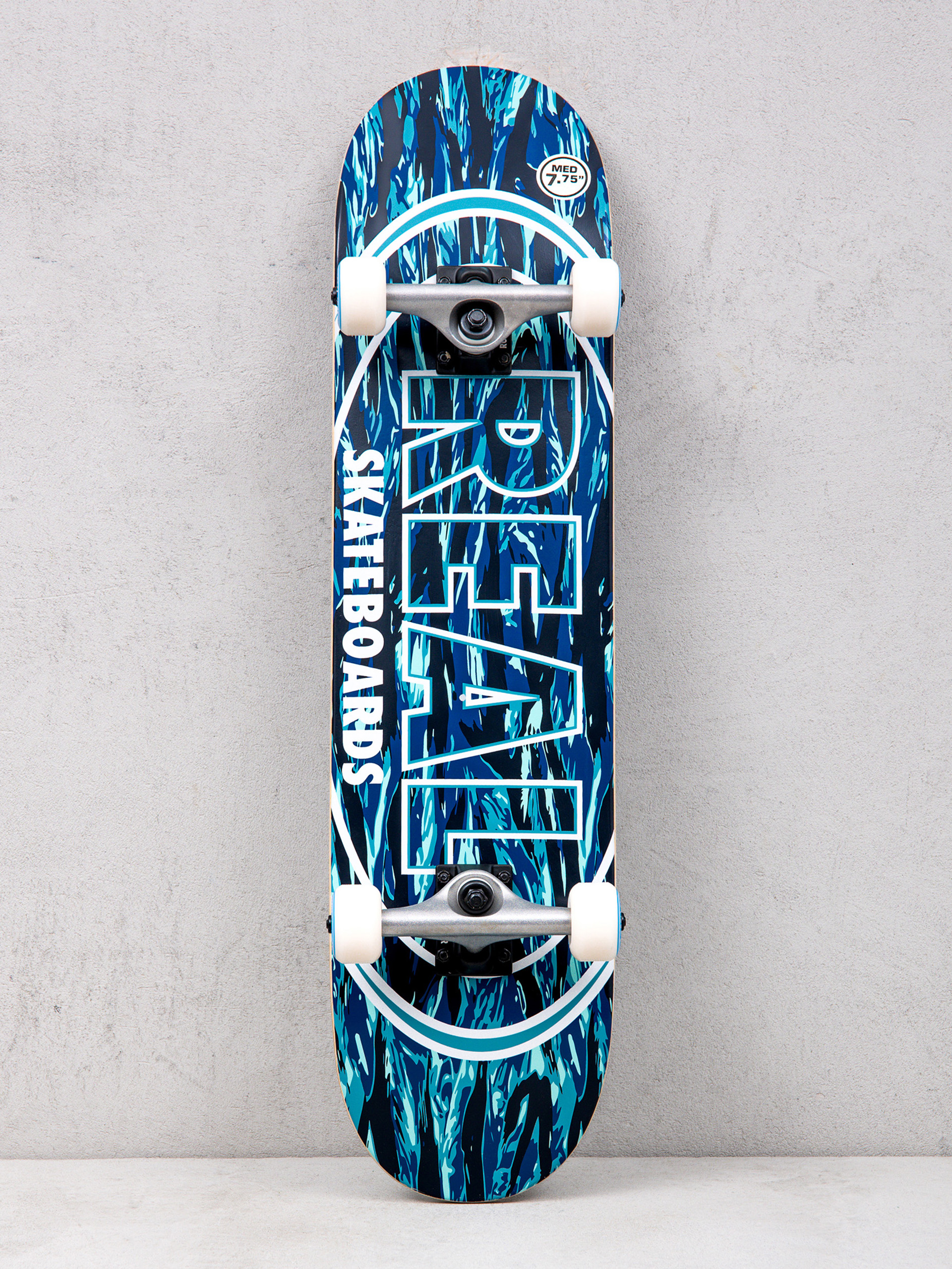 Real Stealth Ovals Skateboard - blue (black/blue)