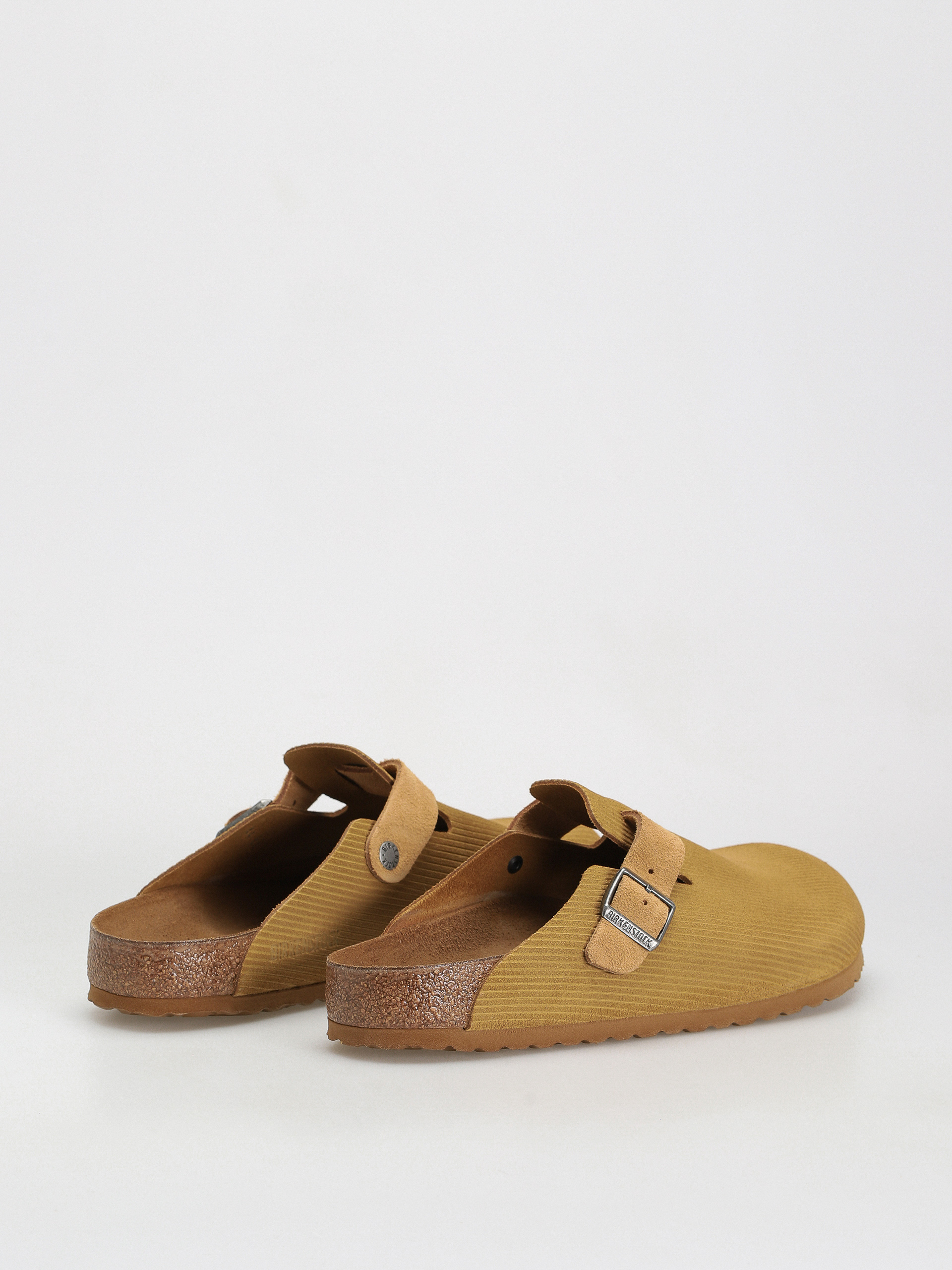 Birkenstock Boston Suede Embossed Regular Flip-flops (corduroy cork brown)