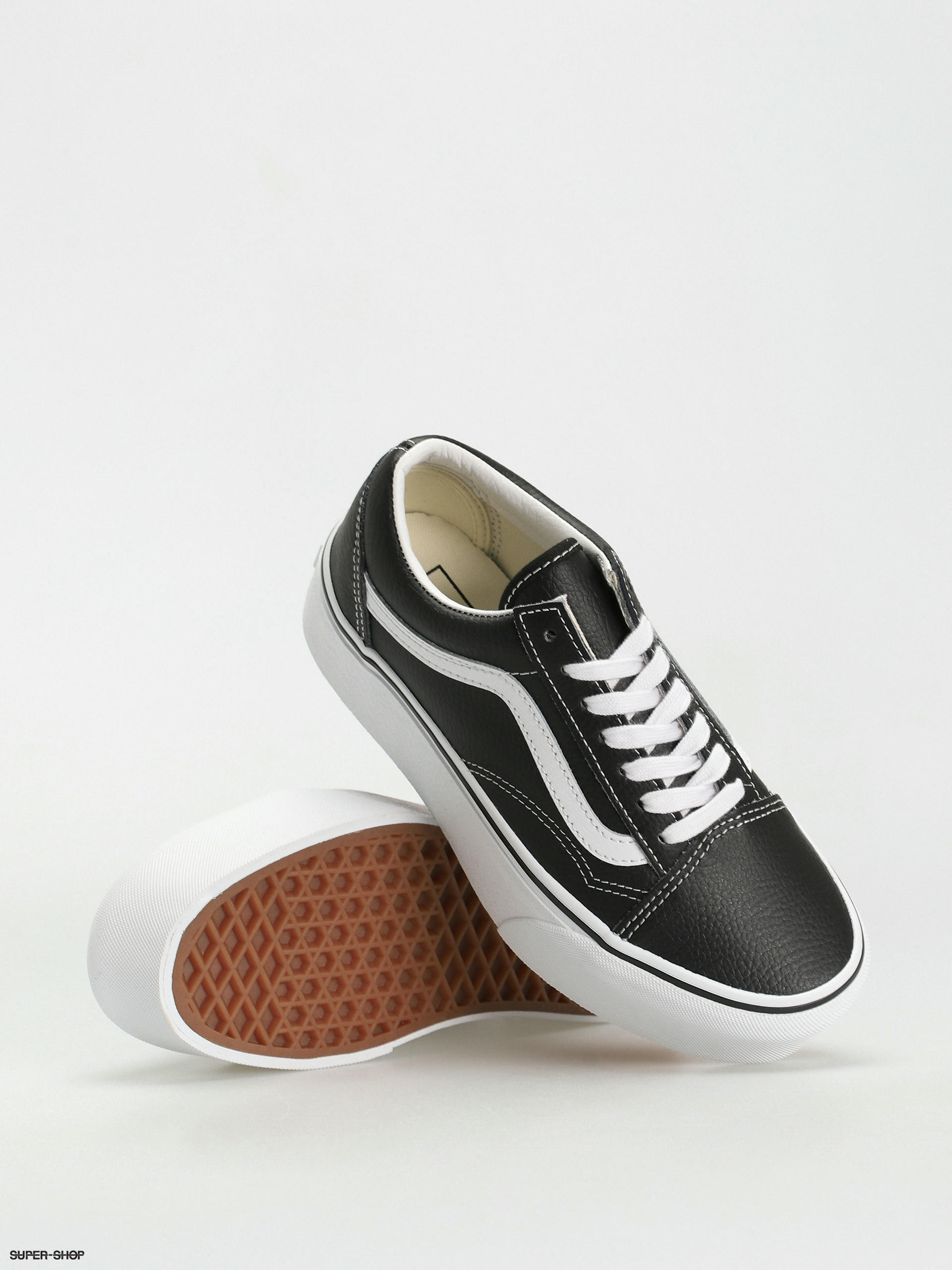 Vans old shop skool leather platform