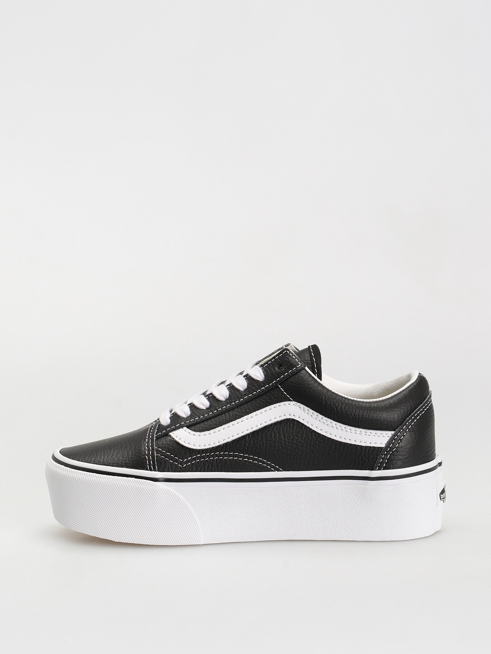 Vans Old Skool Stackform Schuhe (leather black/true white)