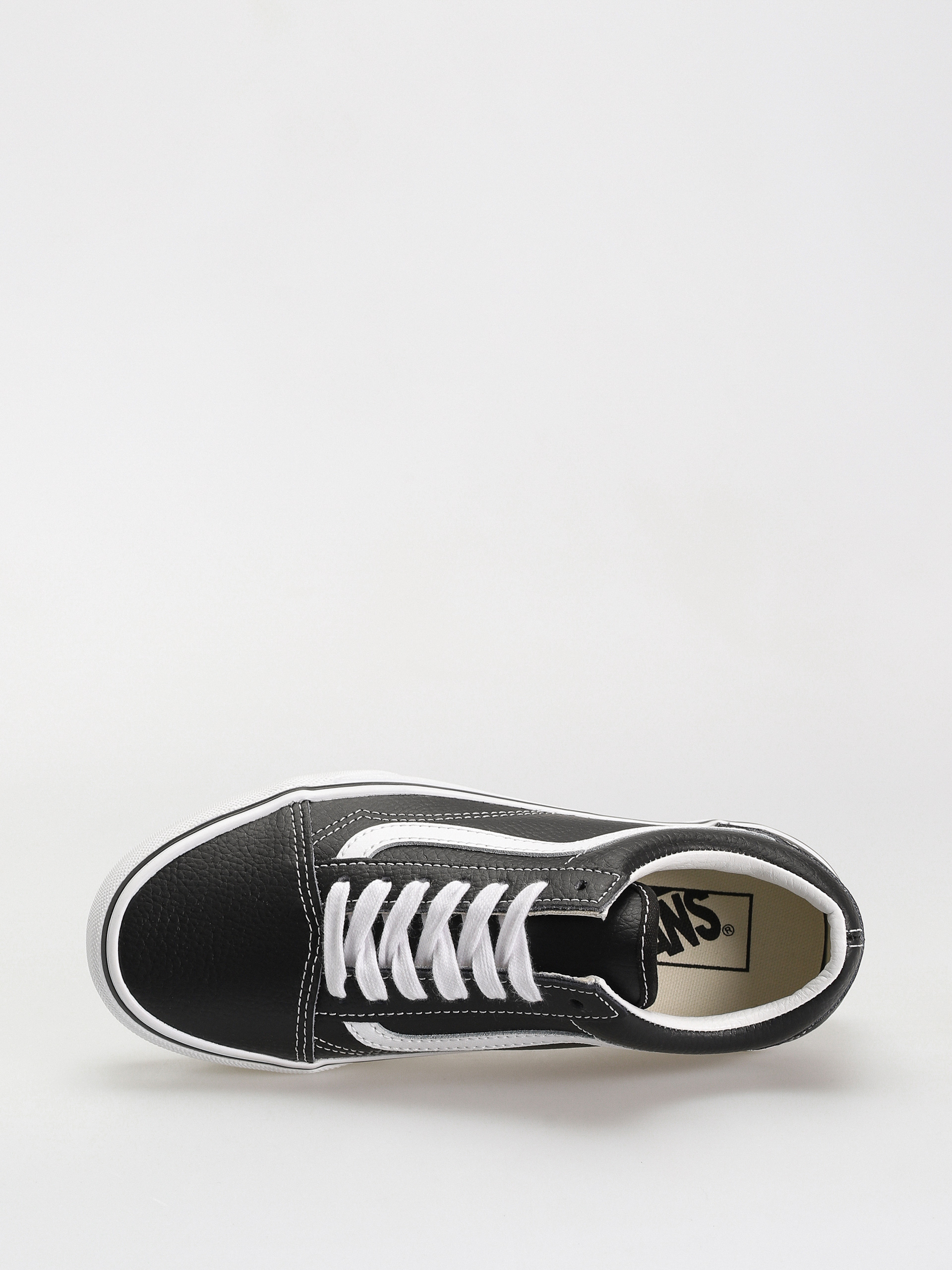 Vans Old Skool Stackform Shoes (leather black/true white)
