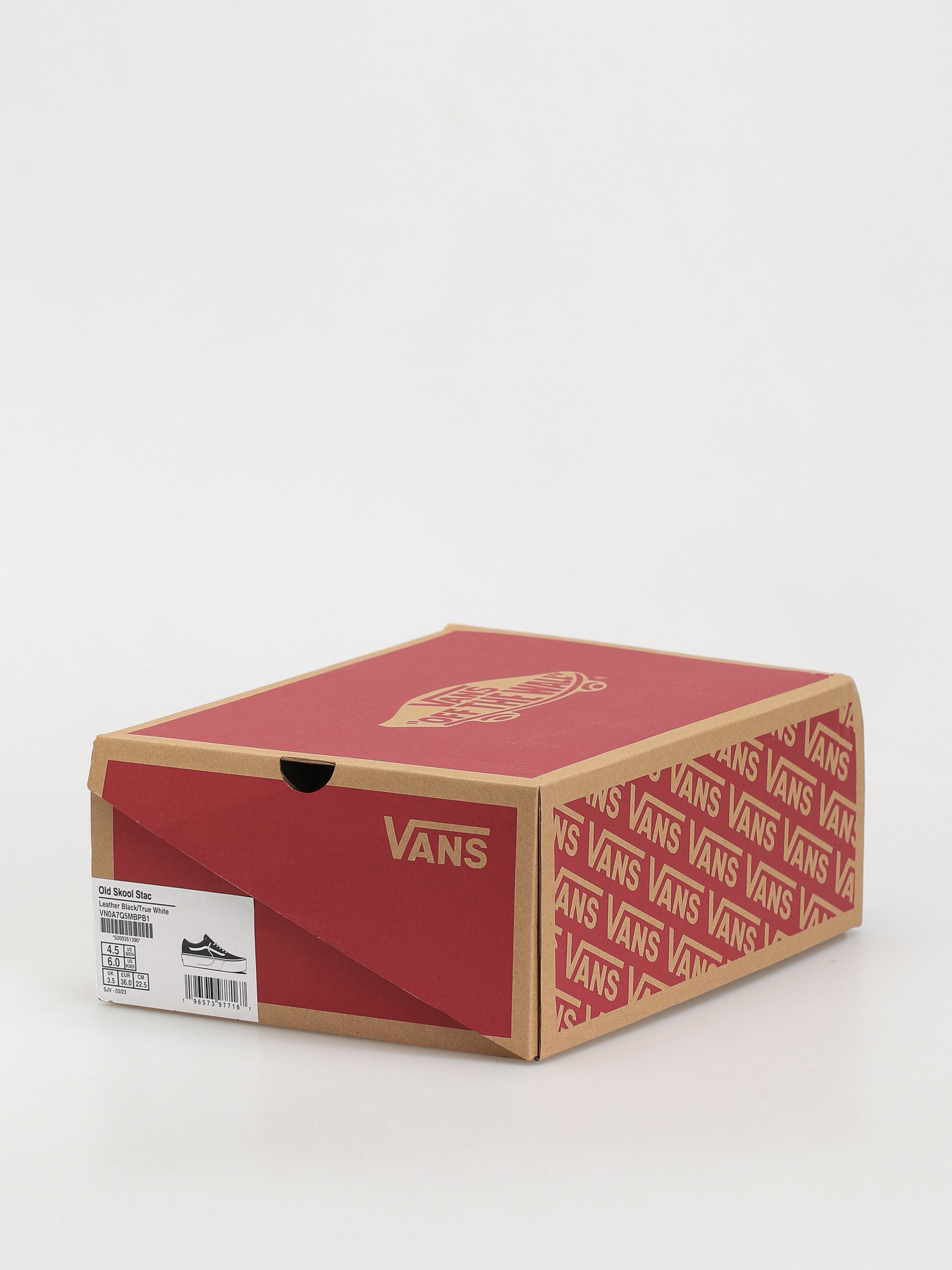 Vans Old Skool Stackform Schuhe (leather black/true white)