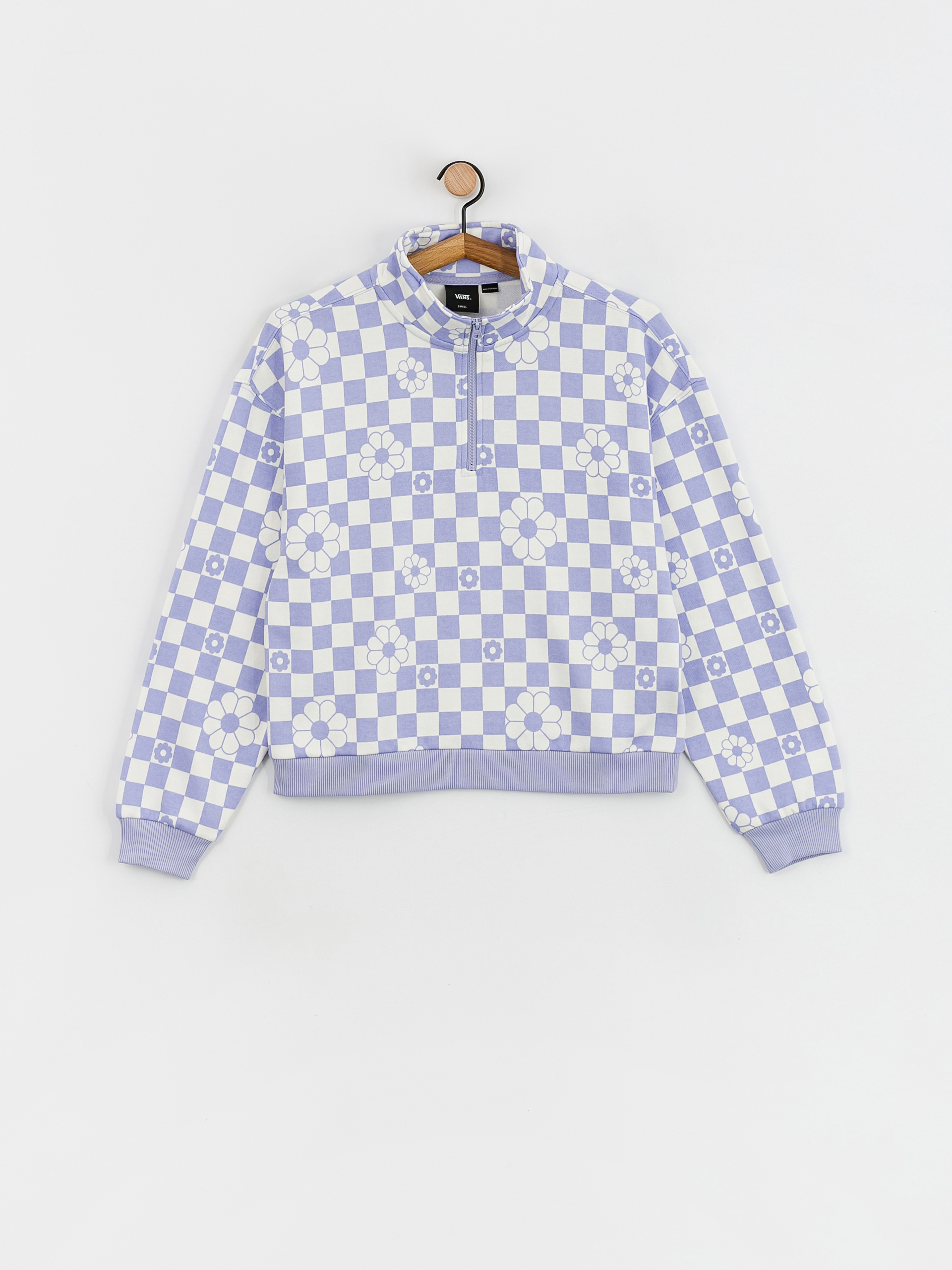 Vans Fairlands Mock Neck Sweatshirt Wmn (floral checkerboard sweet lavender)
