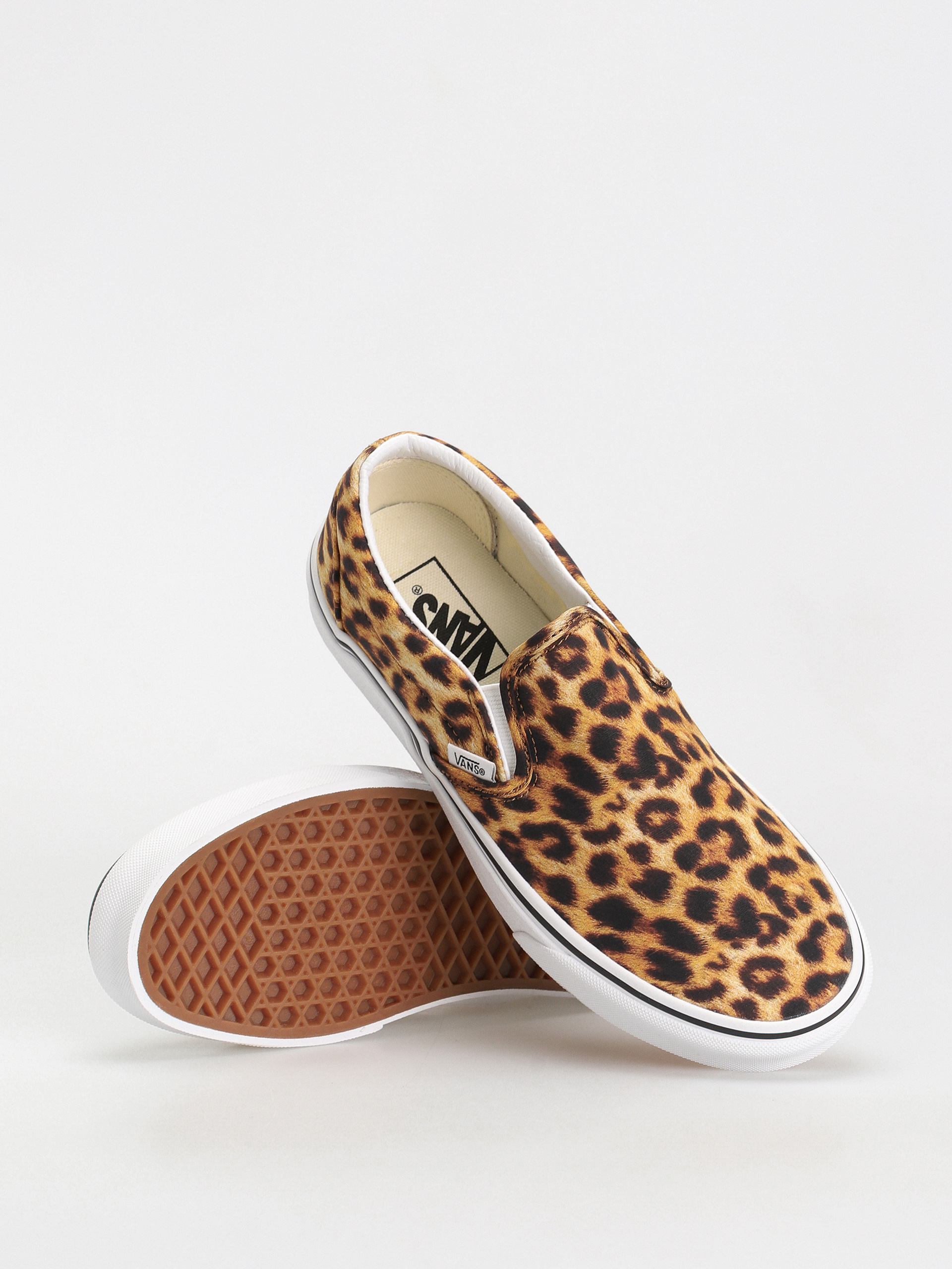 Vans Classic Slip On Schuhe (leopard black/true white)