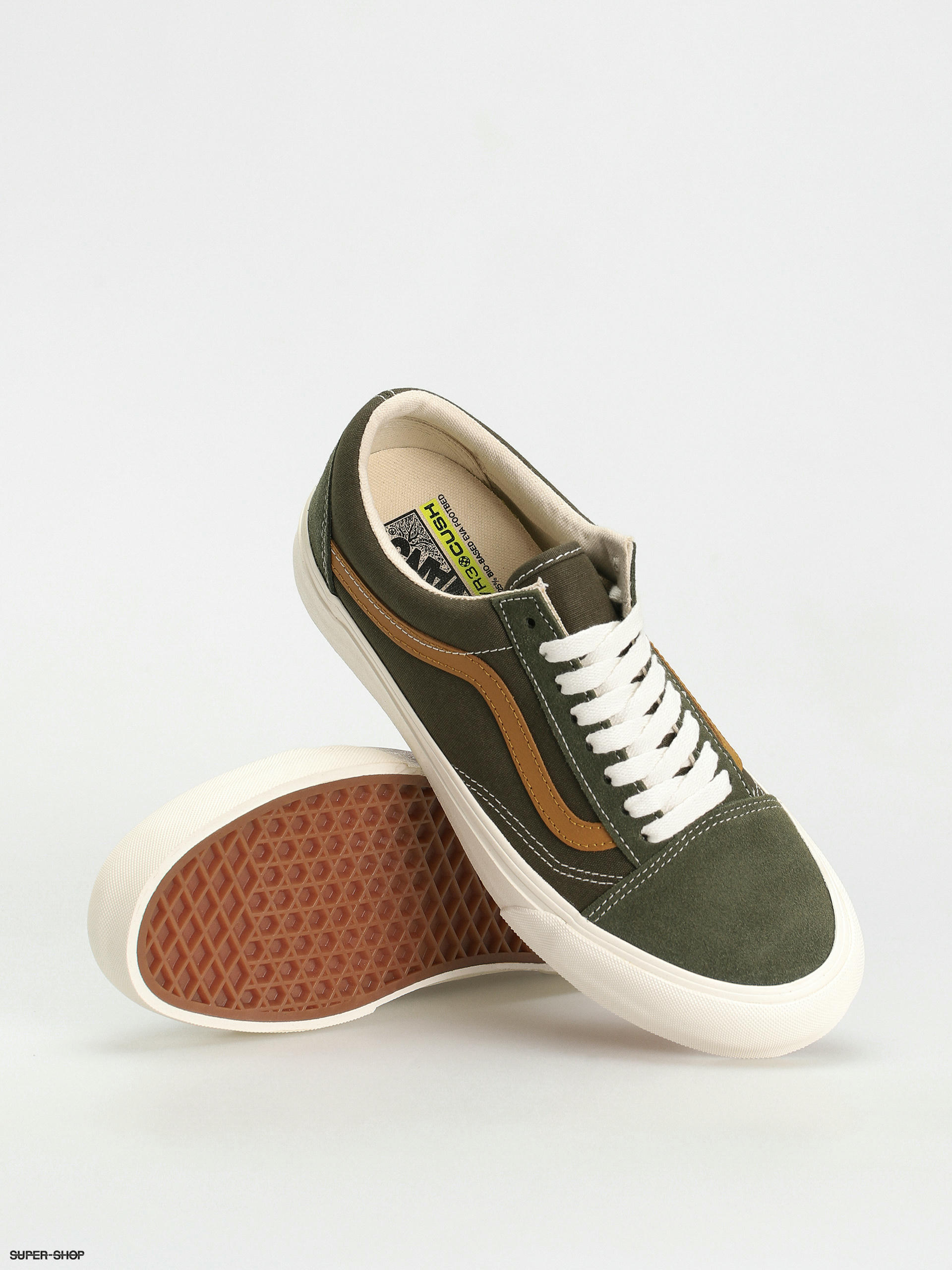 Vans old skool army on sale green