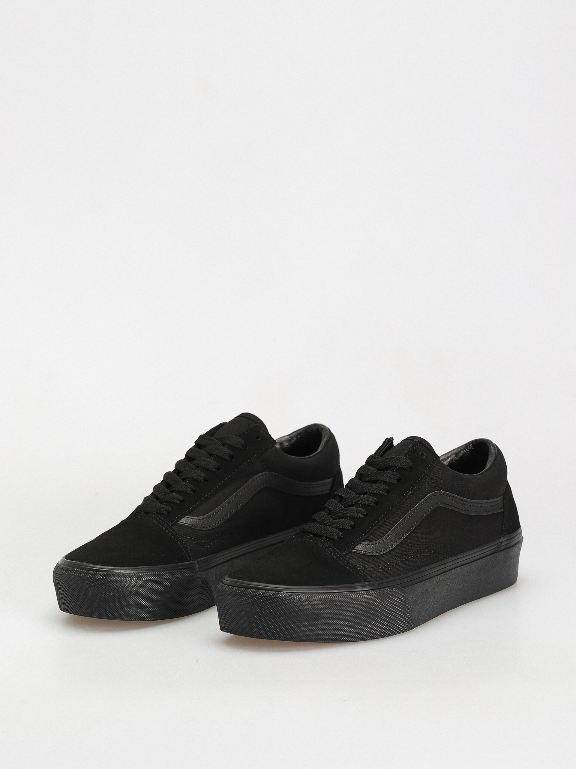 Leather old skool on sale platform