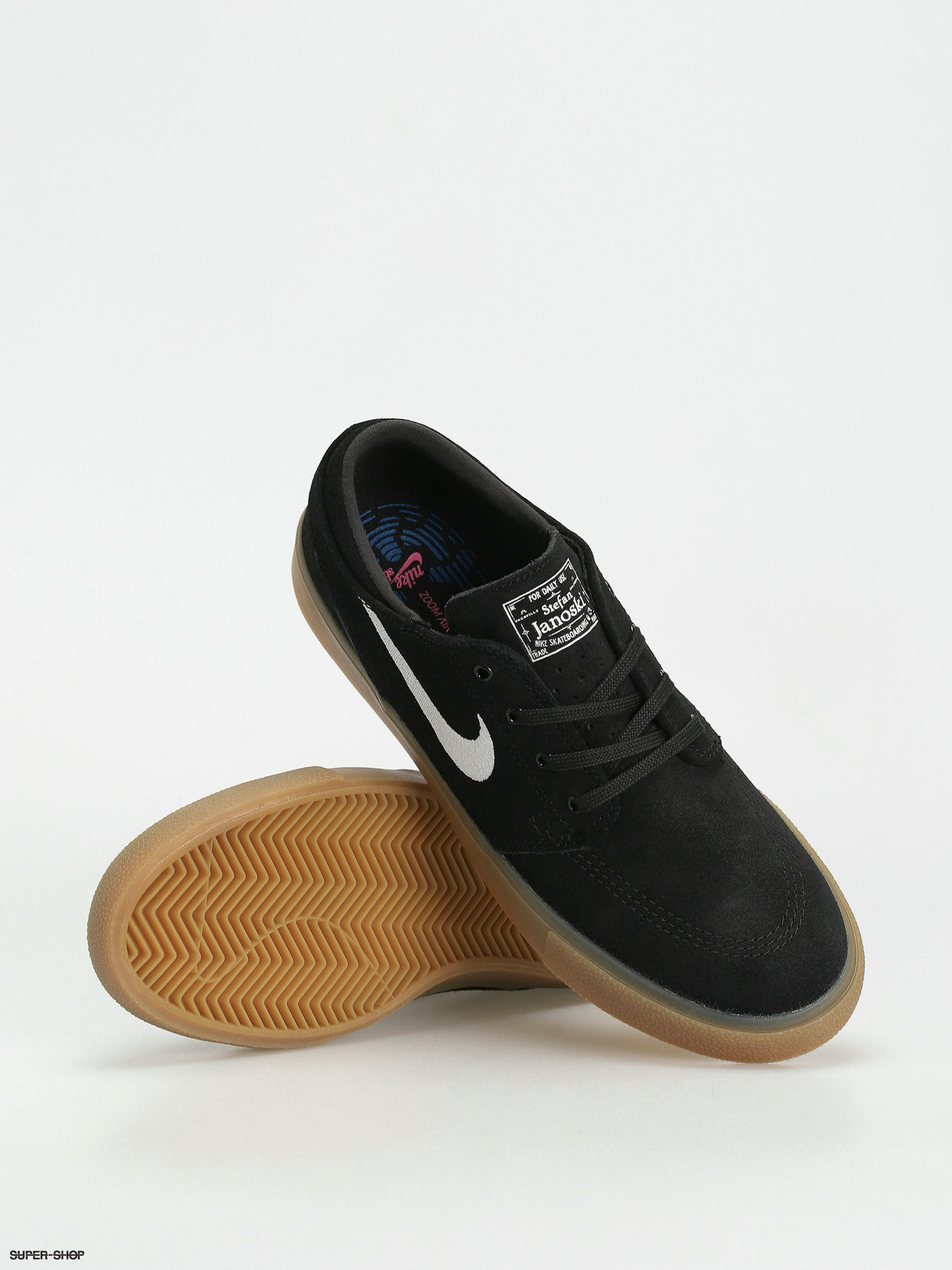 Nike SB Zoom Janoski Rm Shoes black white black gum light brown