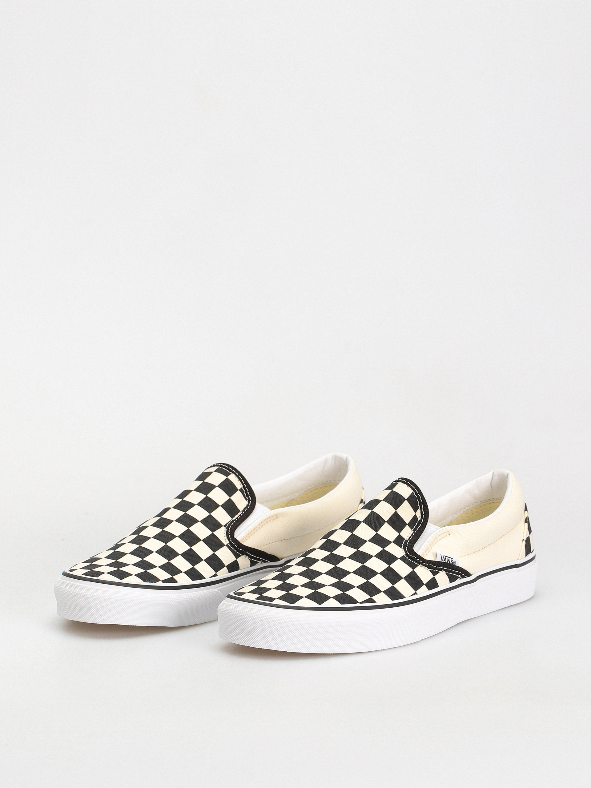 Vans Shoes Classic Slip On (blk whtchckerboard/white)