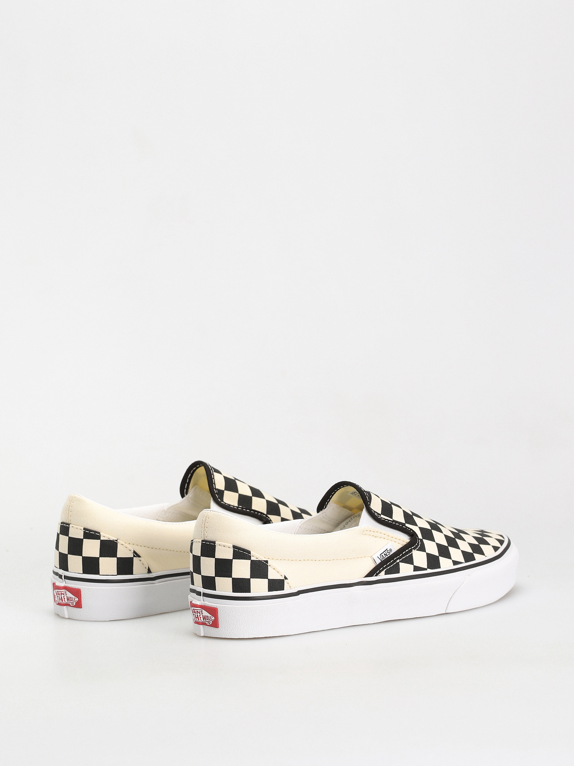 Vans Shoes Classic Slip On (blk whtchckerboard/white)