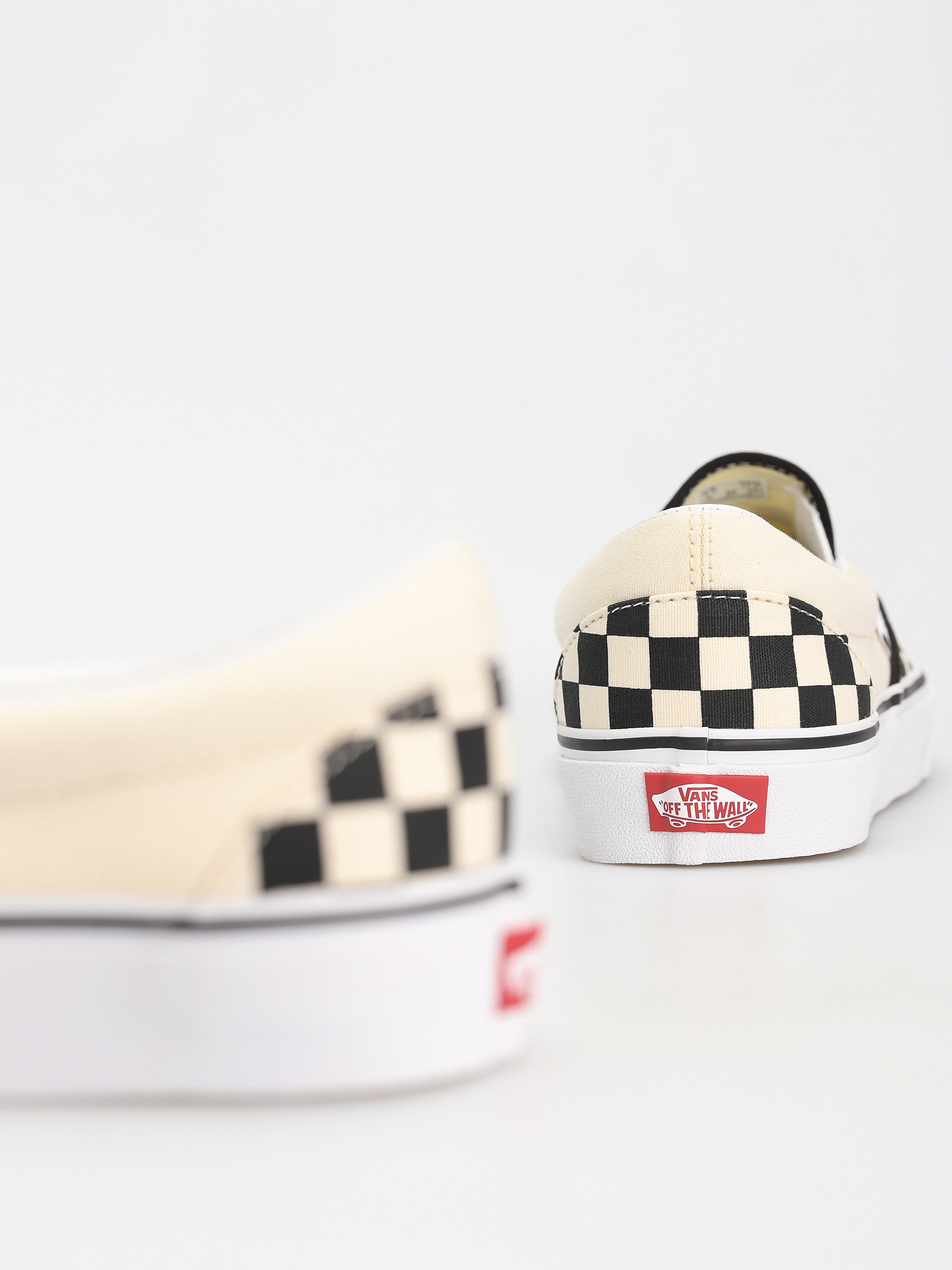 Vans Shoes Classic Slip On (blk whtchckerboard/white)