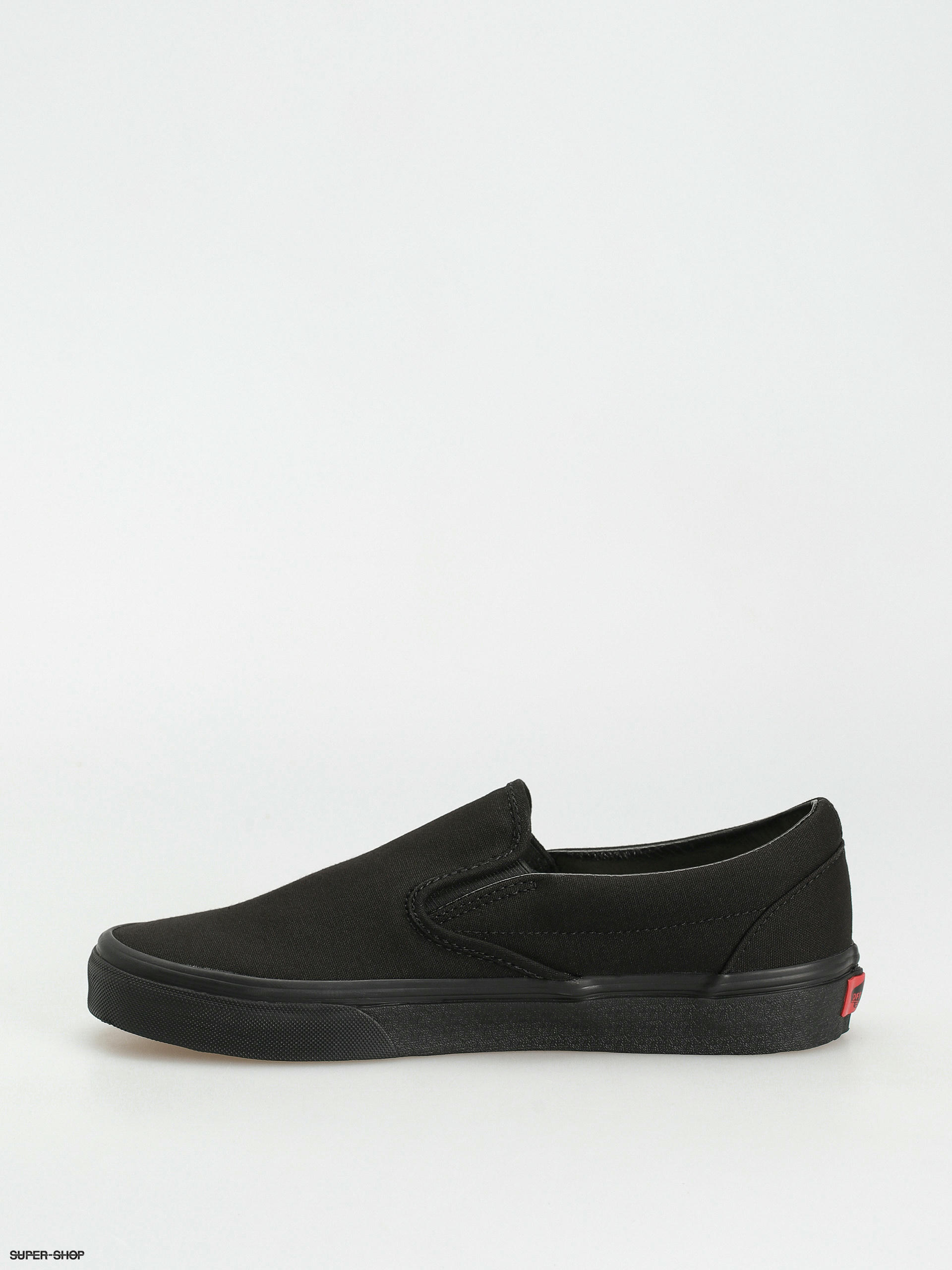 Vans classic slip hot sale on shoes black