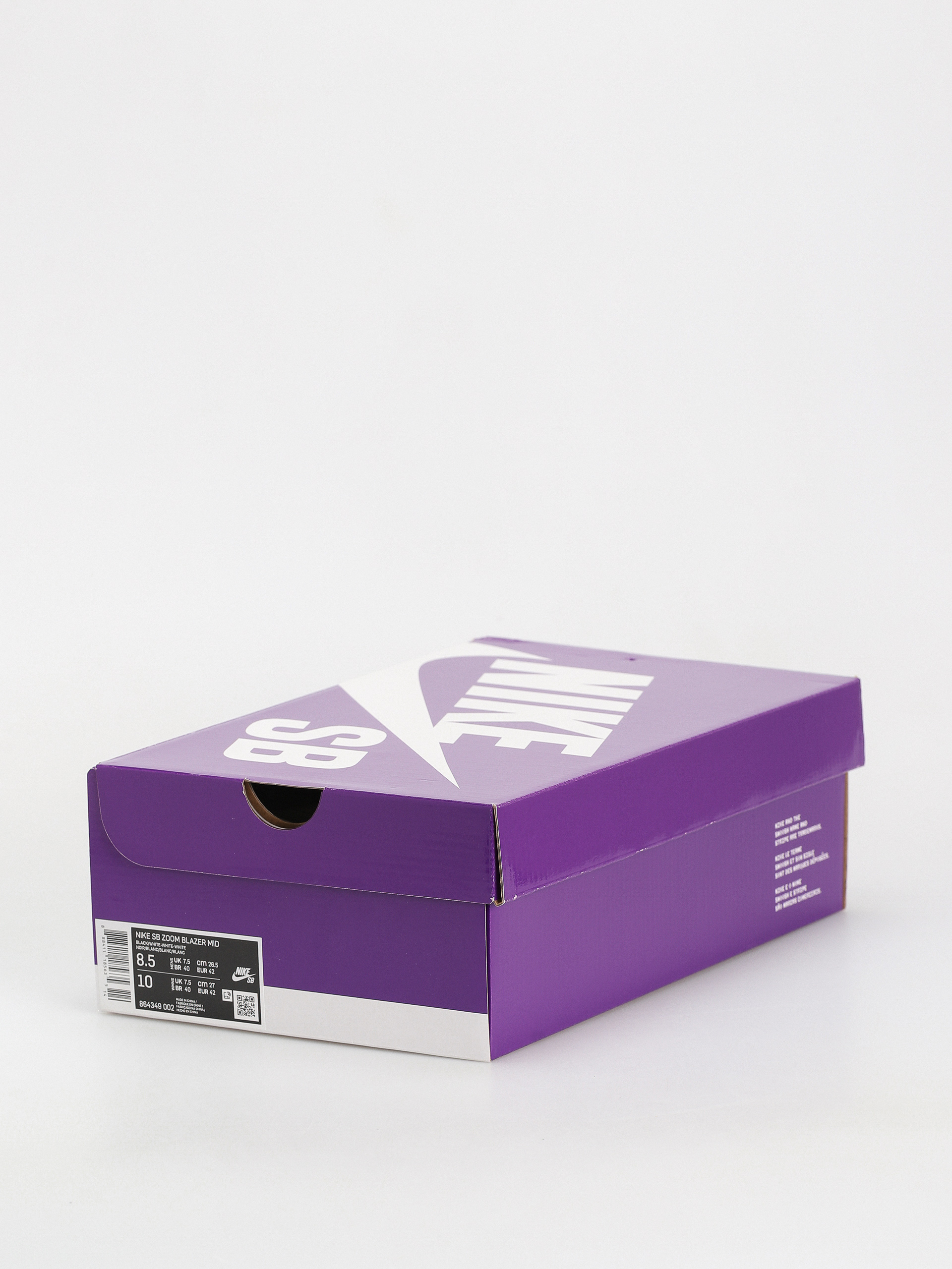 Nike SB Zoom Blazer Mid Shoes (black/white white white)