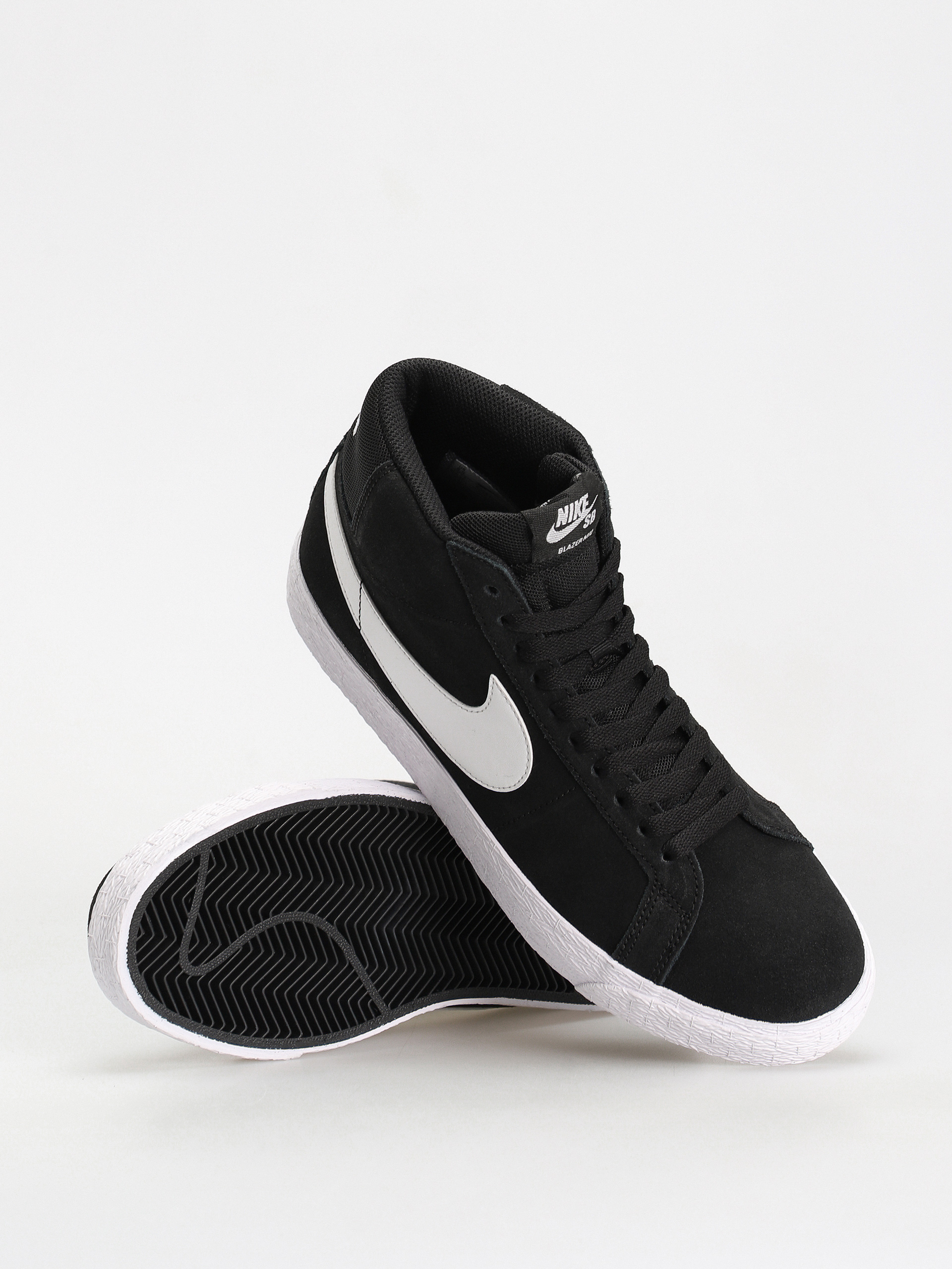 Nike SB Zoom Blazer Mid Shoes (black/white white white)